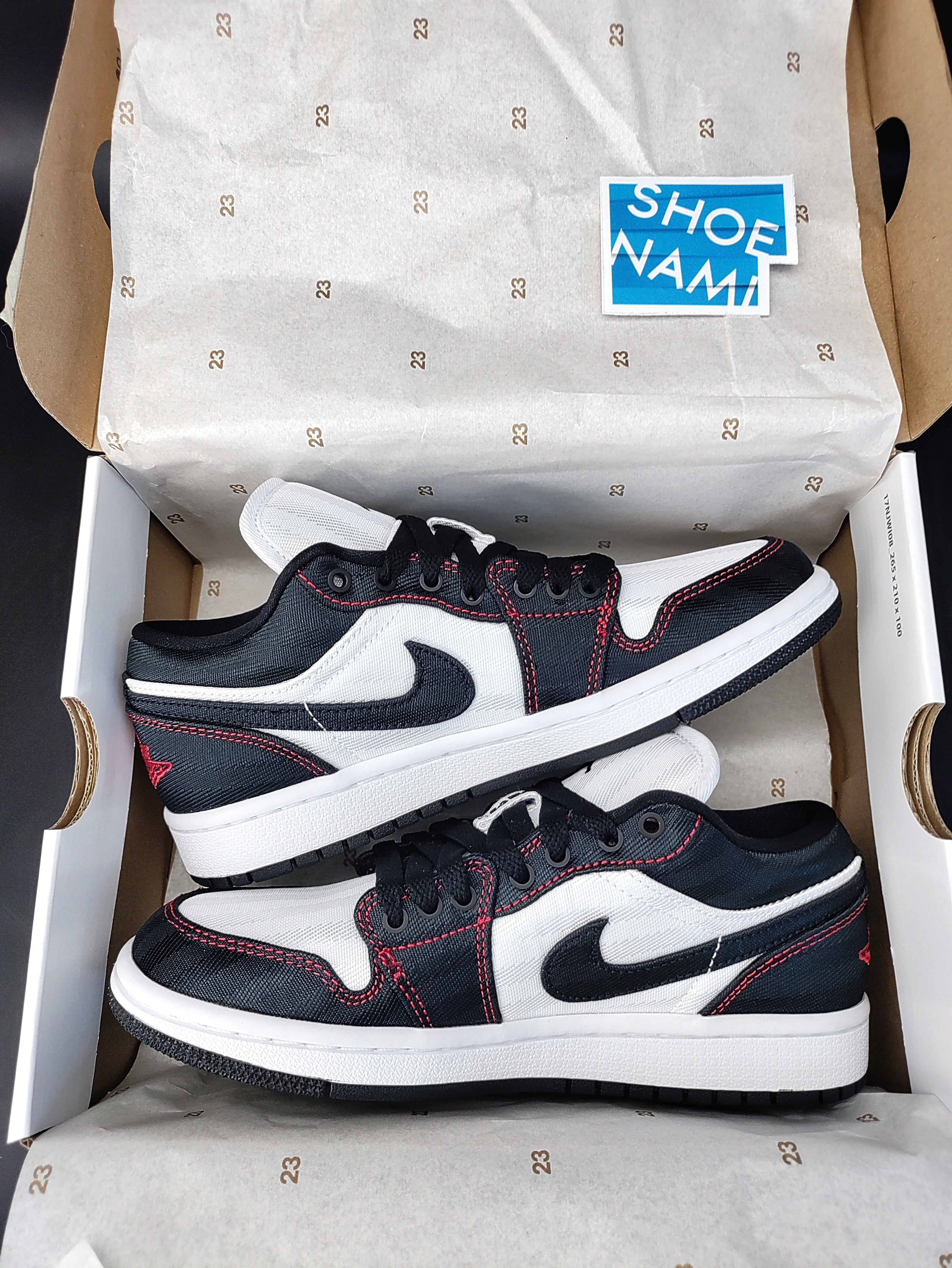 Air Jordan 1 Low SE Utility 'White/Black/Gym Red'