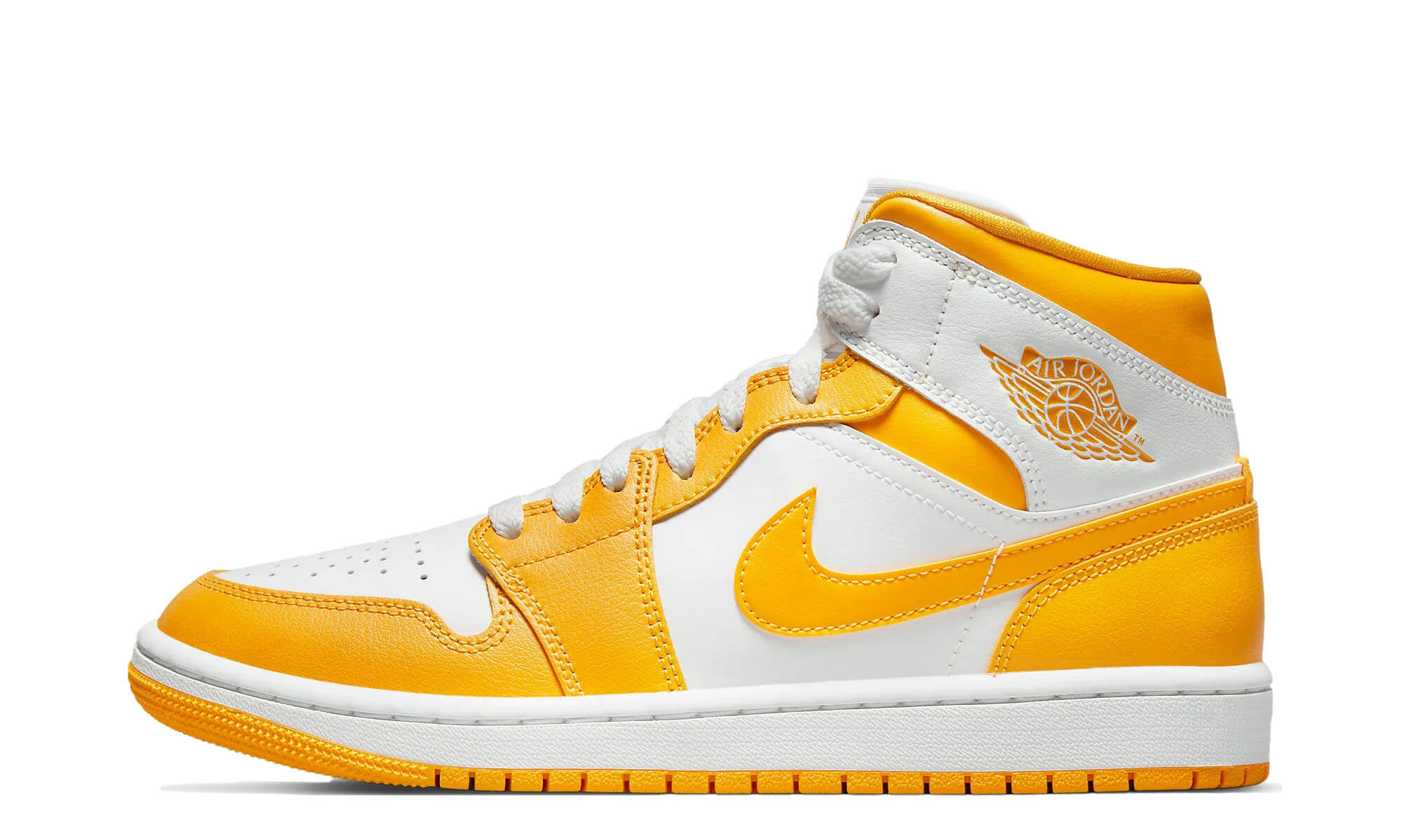Air Jordan 1 Mid 'White/University Gold-White'