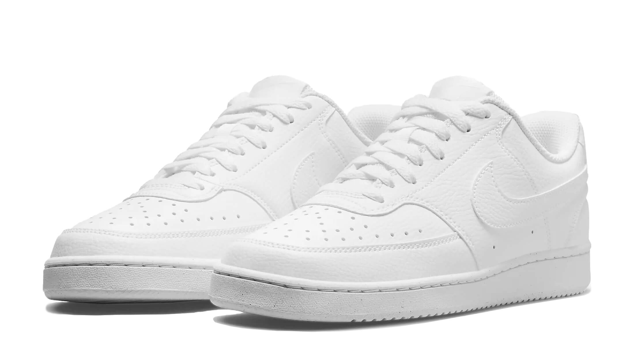 Nike Court Vision Low Next Nature ’Triple White' (W)