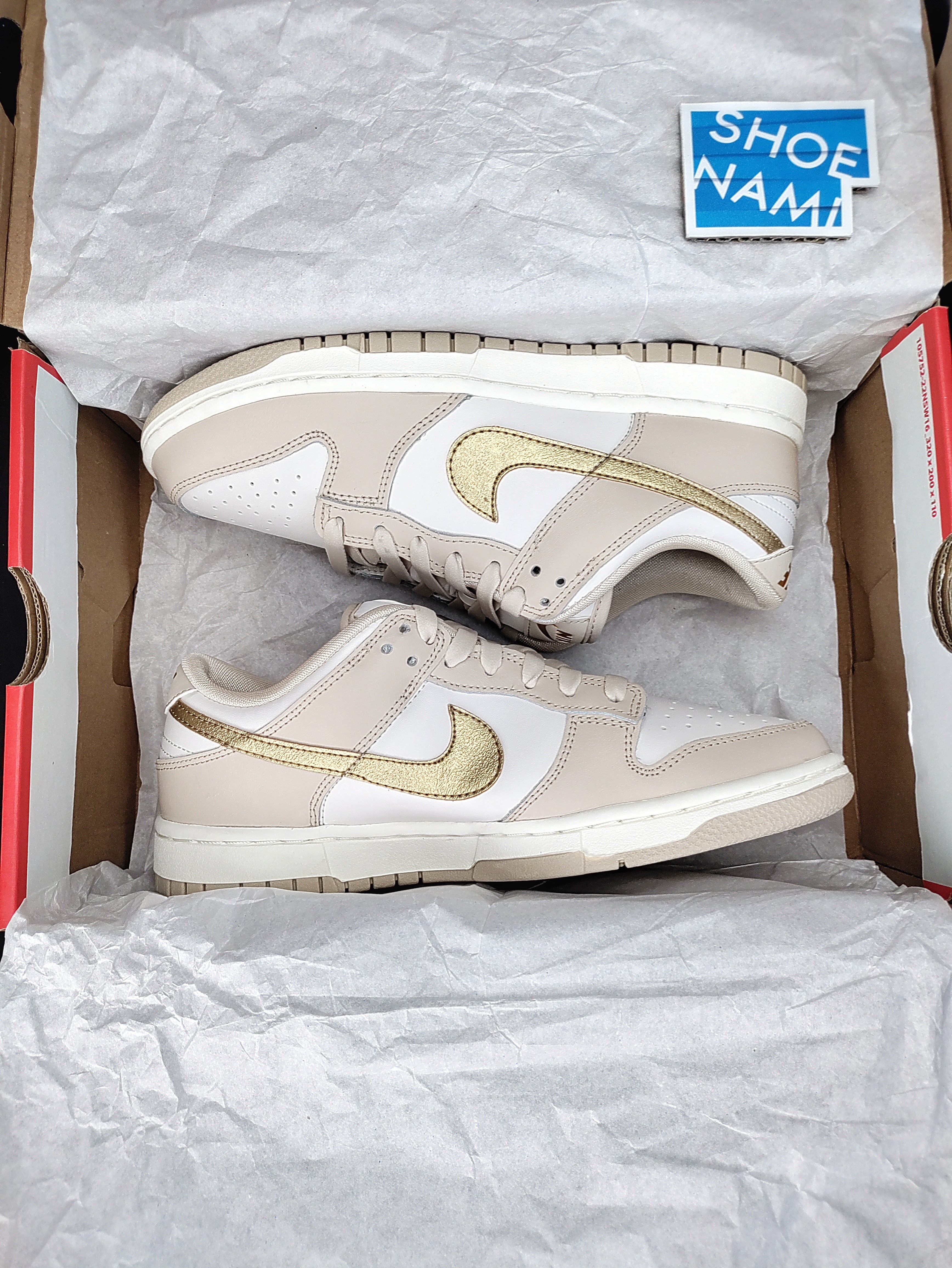 Nike Dunk Low 'Phantom/Metallic Gold'