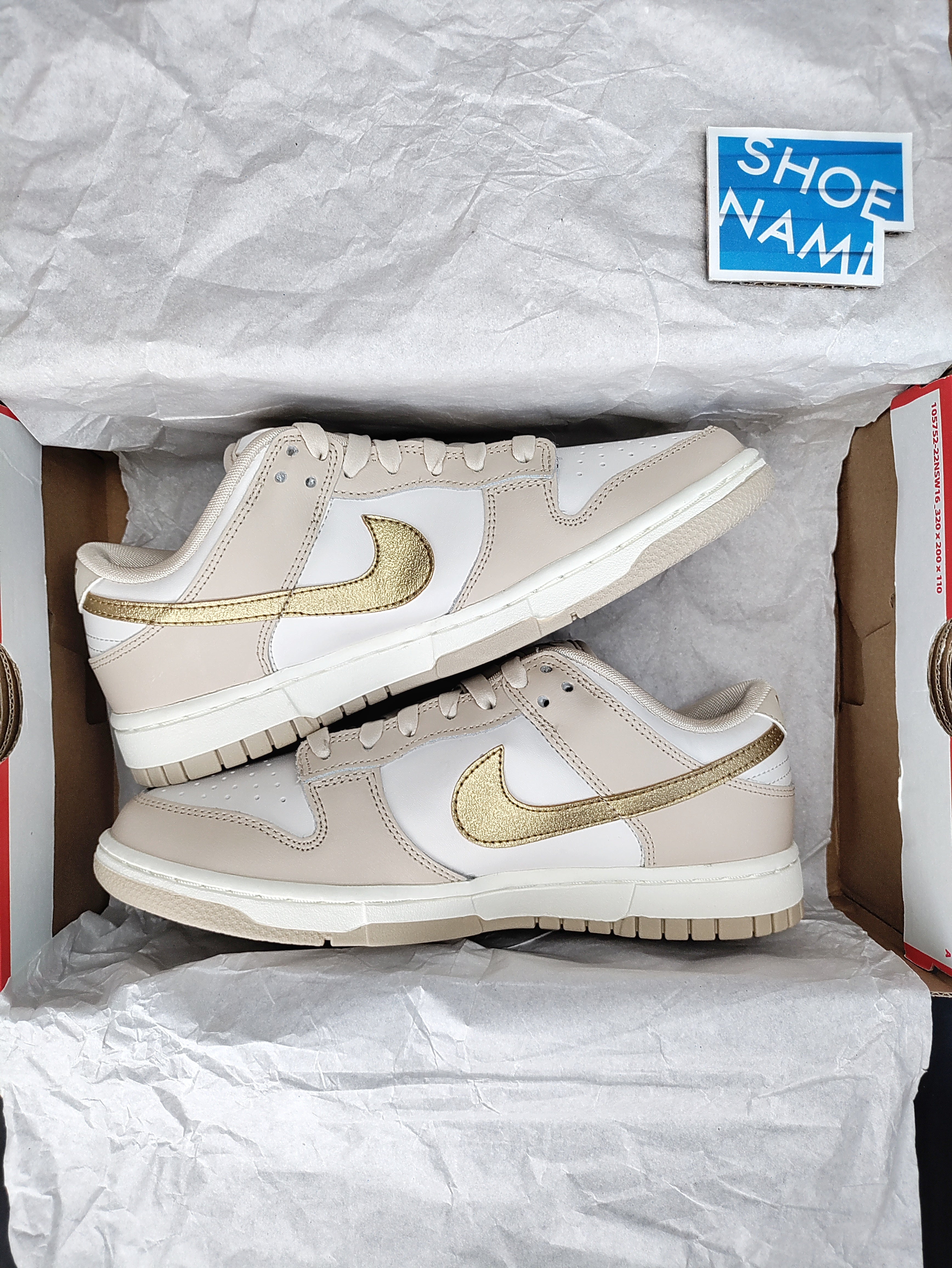 Nike Dunk Low 'Phantom/Metallic Gold'
