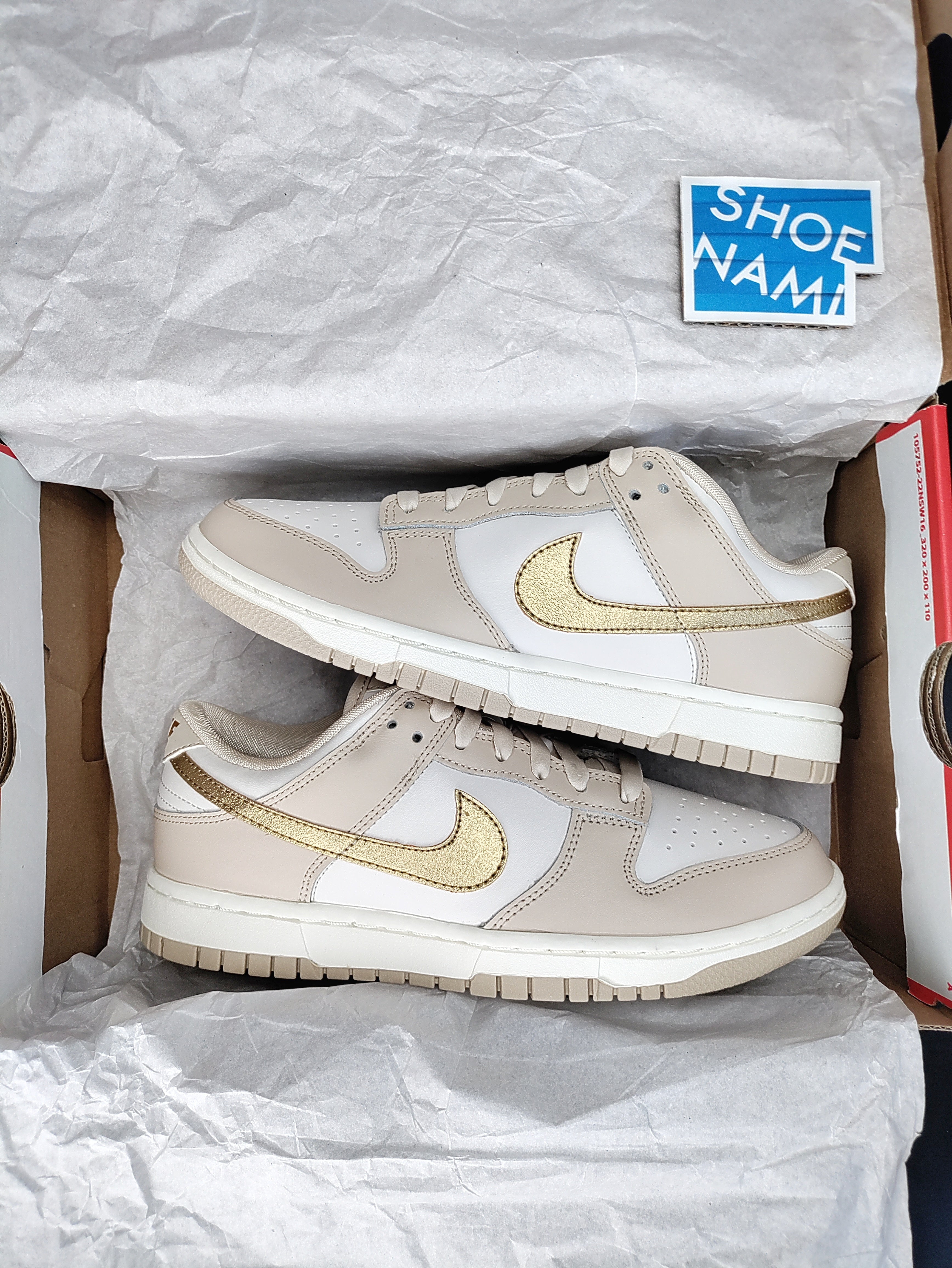 Nike Dunk Low 'Phantom/Metallic Gold'