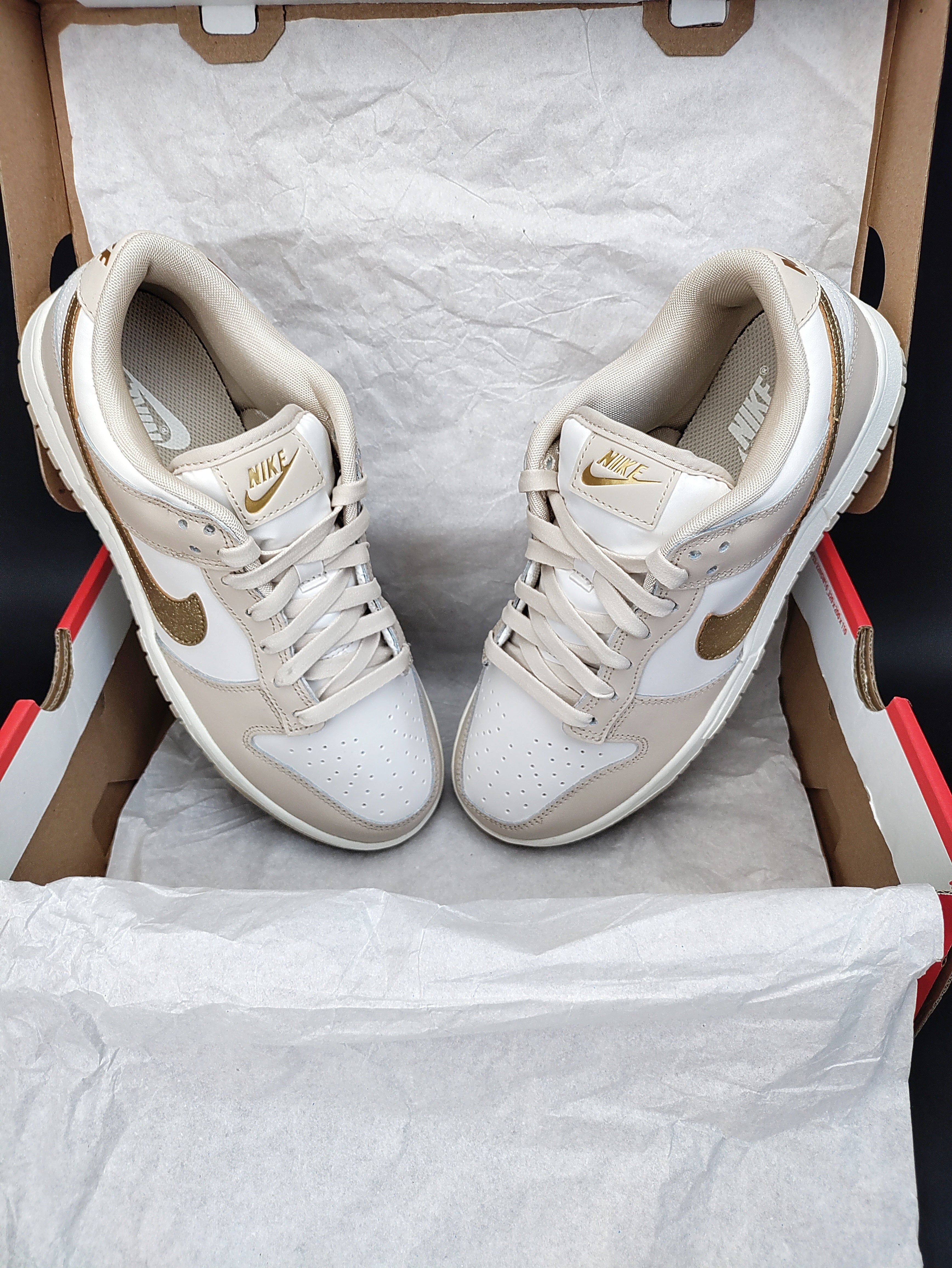 Nike Dunk Low 'Phantom/Metallic Gold'