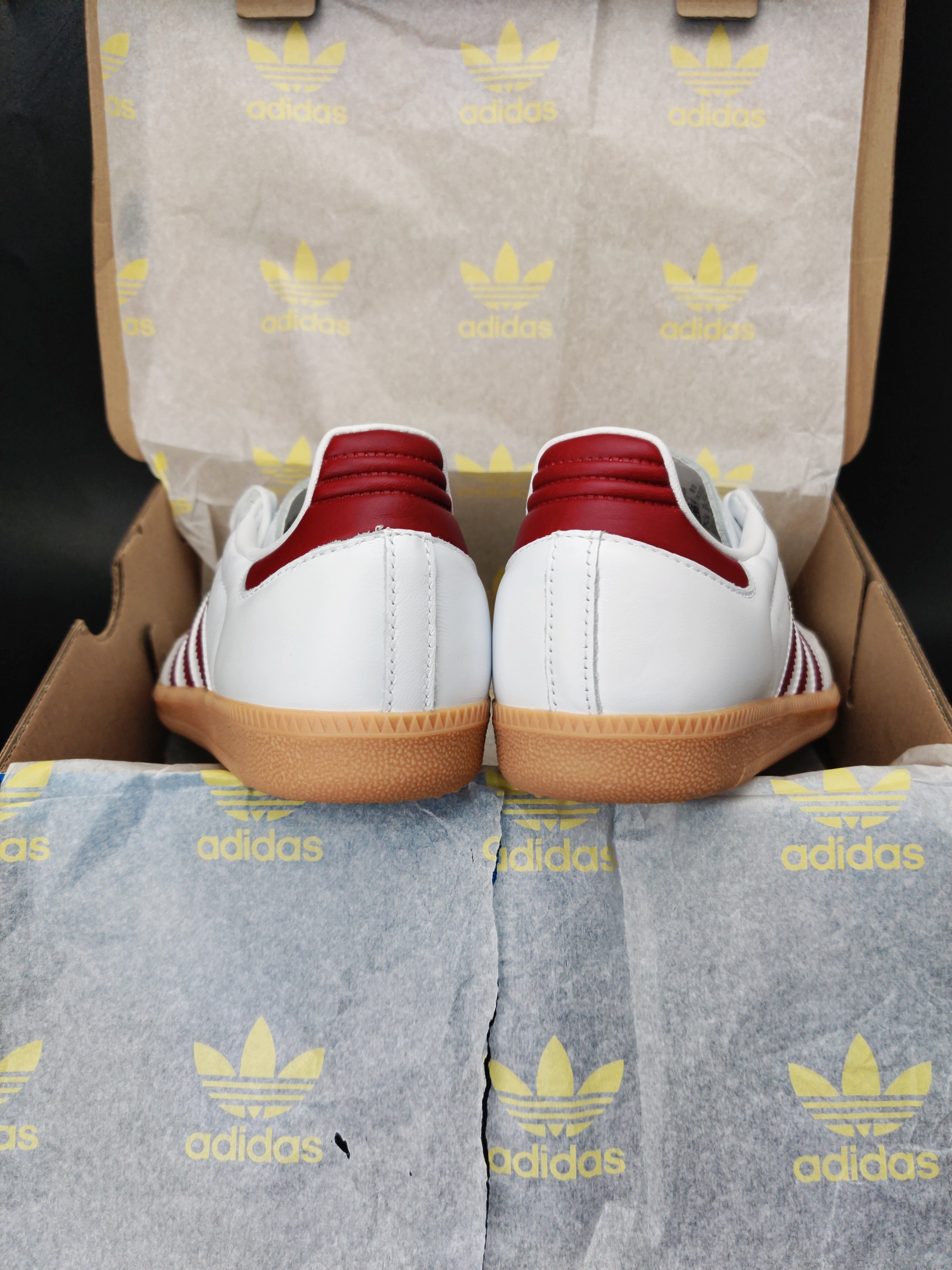 adidas Samba OG 'Cloud White & Collegiate Burgundy'