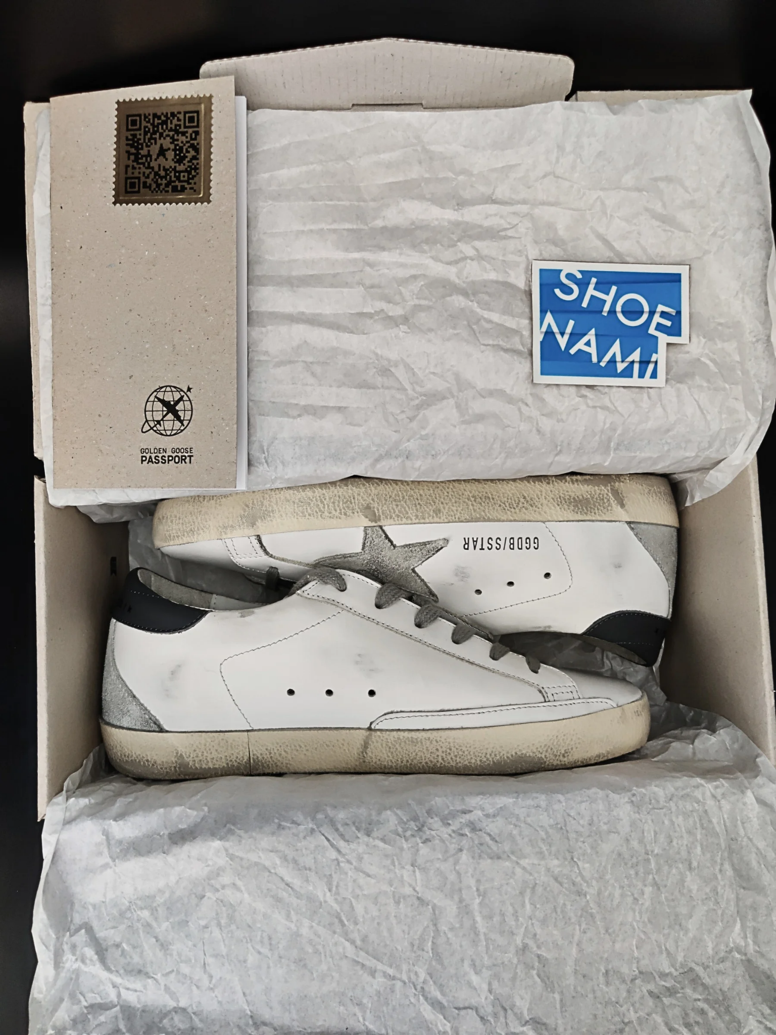 Golden Goose Super-Star 'White Ice Dark Grey'