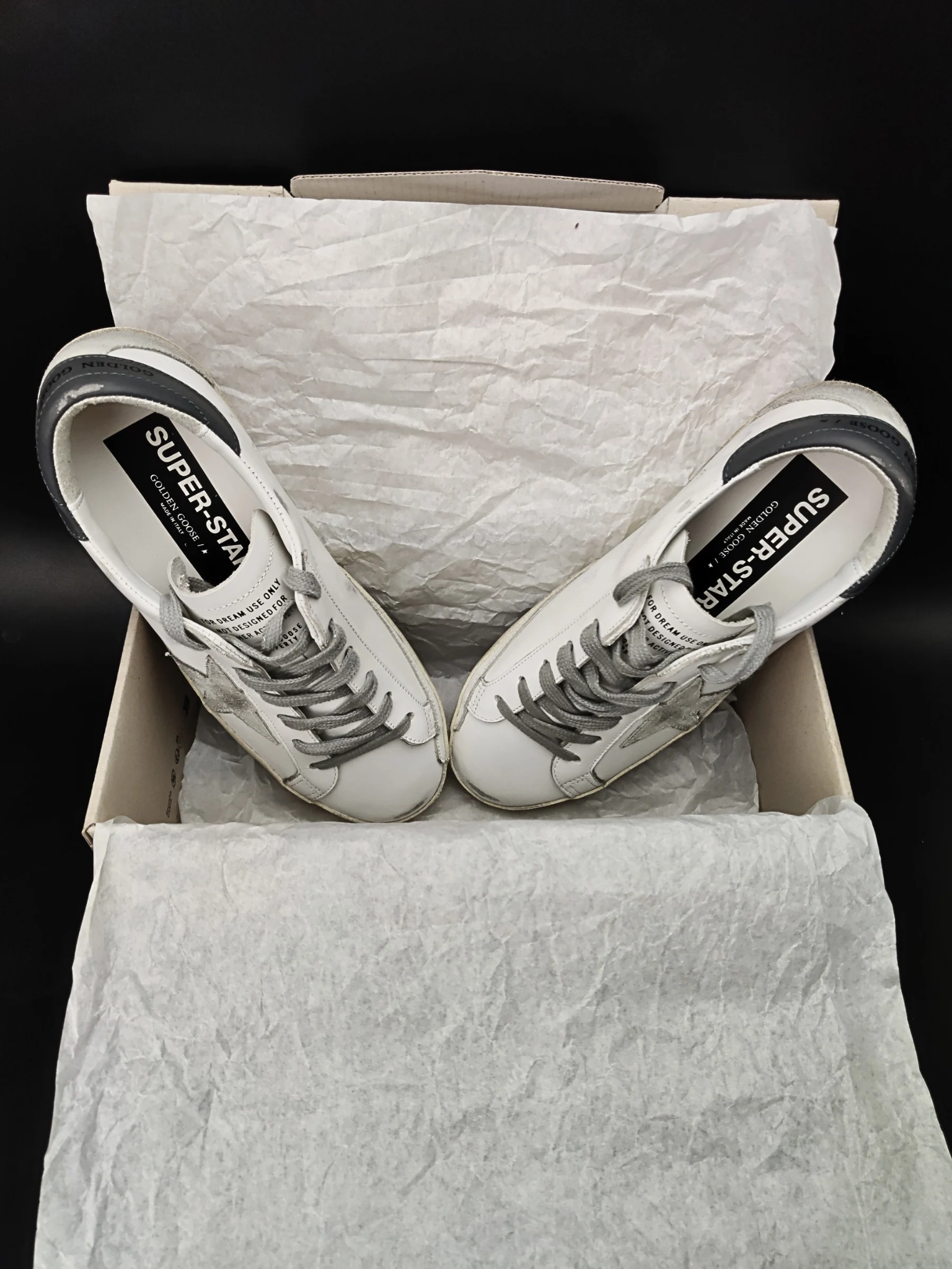 Golden Goose Super-Star 'White Ice Dark Grey'