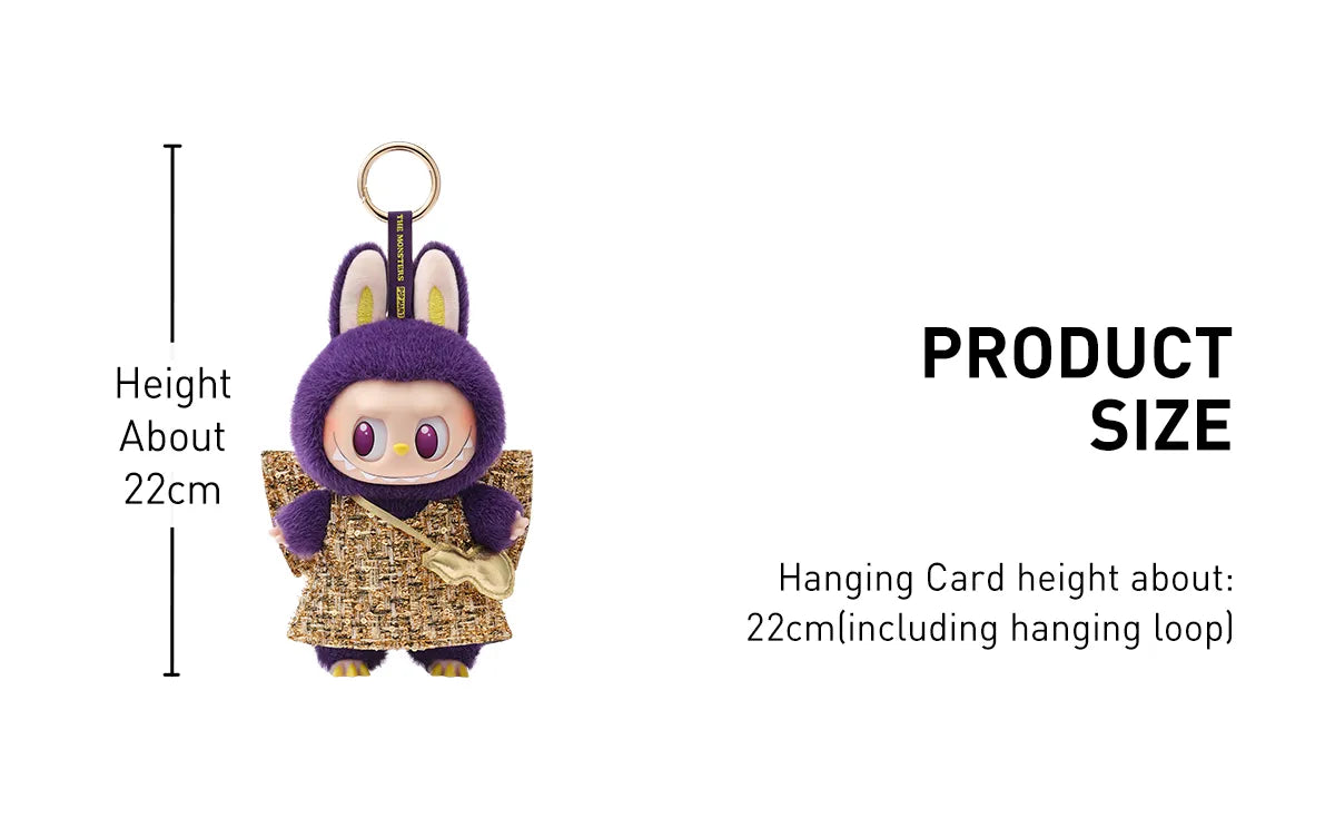 LABUBU × PRONOUNCE WINGS OF FORTUNE - POP MART - VINYL PLUSH KEYCHAIN