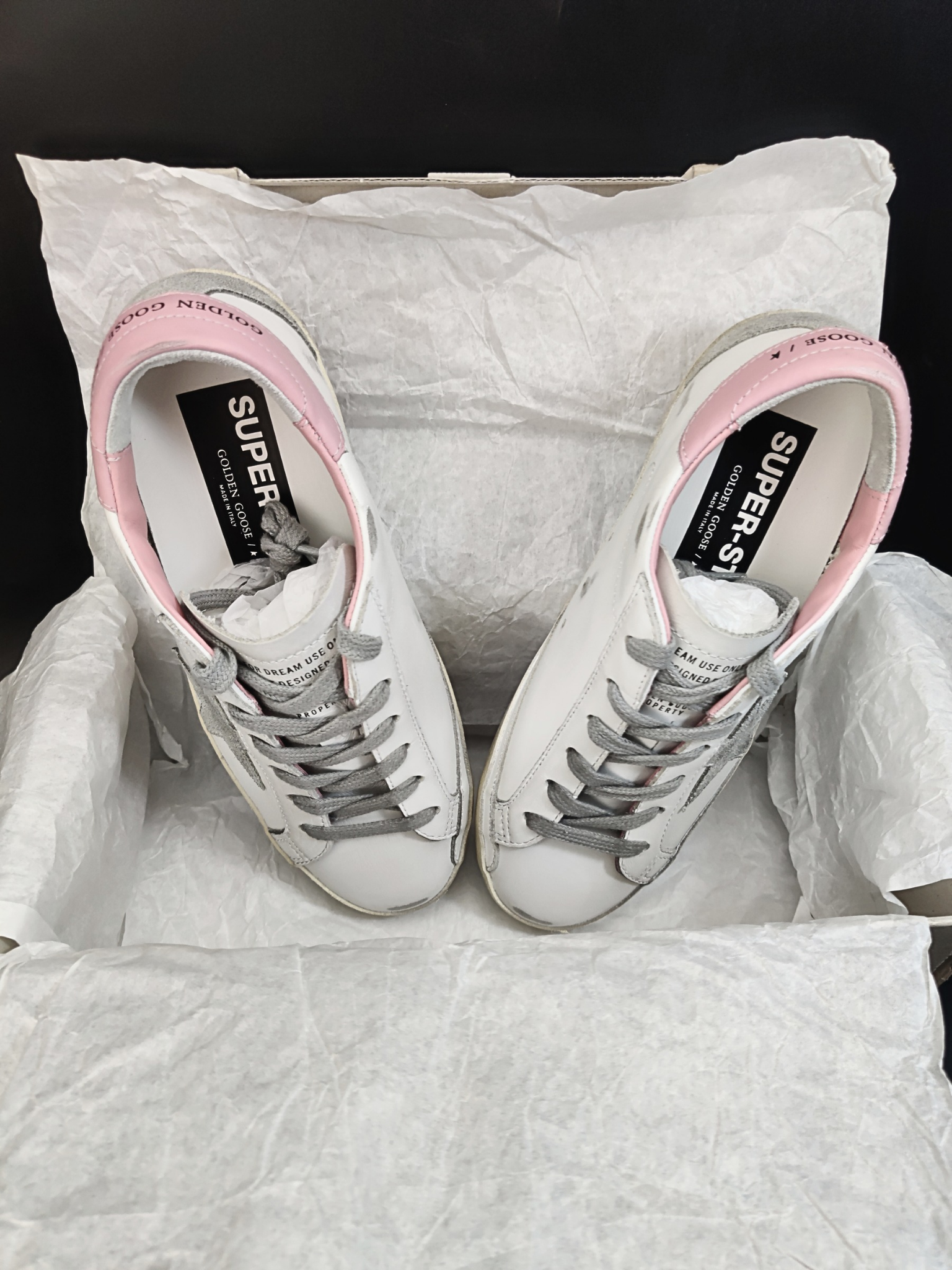 Golden Goose Super-Star 'White Light Pink' (W)