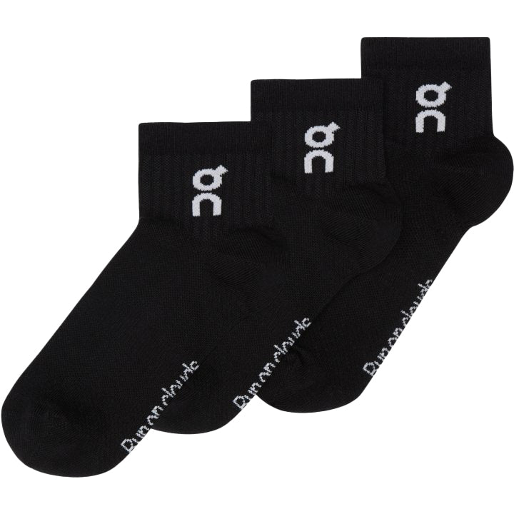 On Cloud Logo Socks Mid 3-Pack 'Black'