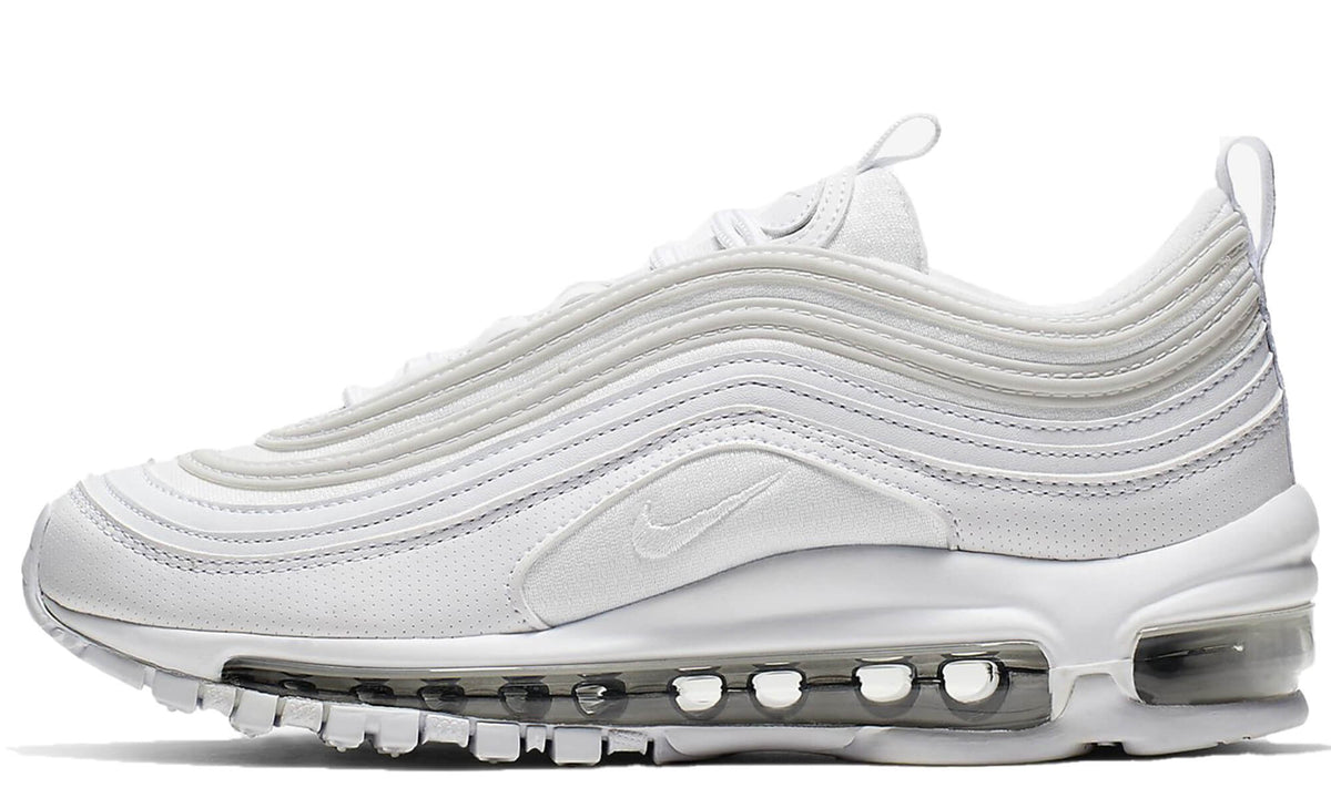 triple white nike 97s