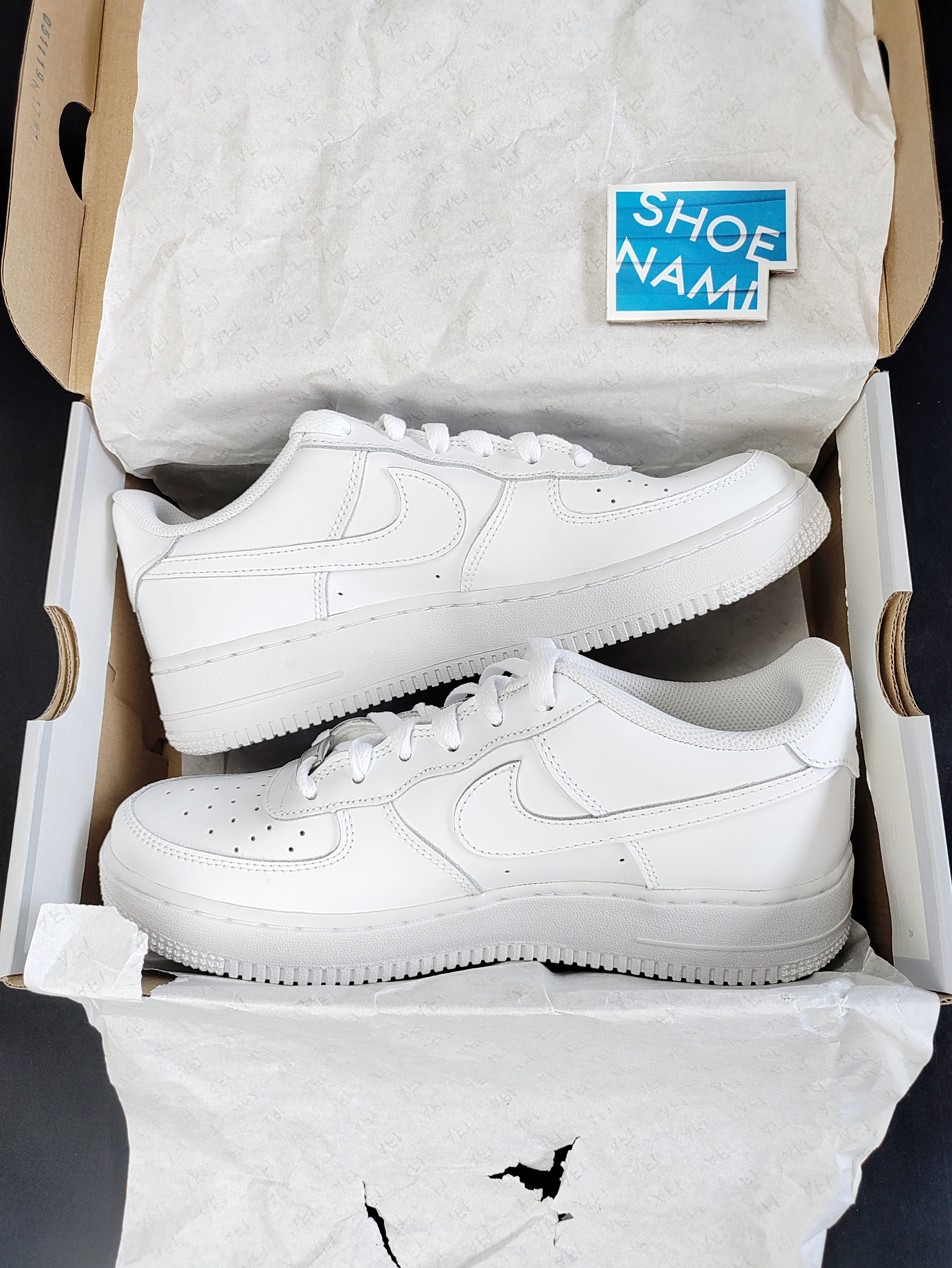Nike Air Force 1 (PS) 'Triple White' (Old/Defective)