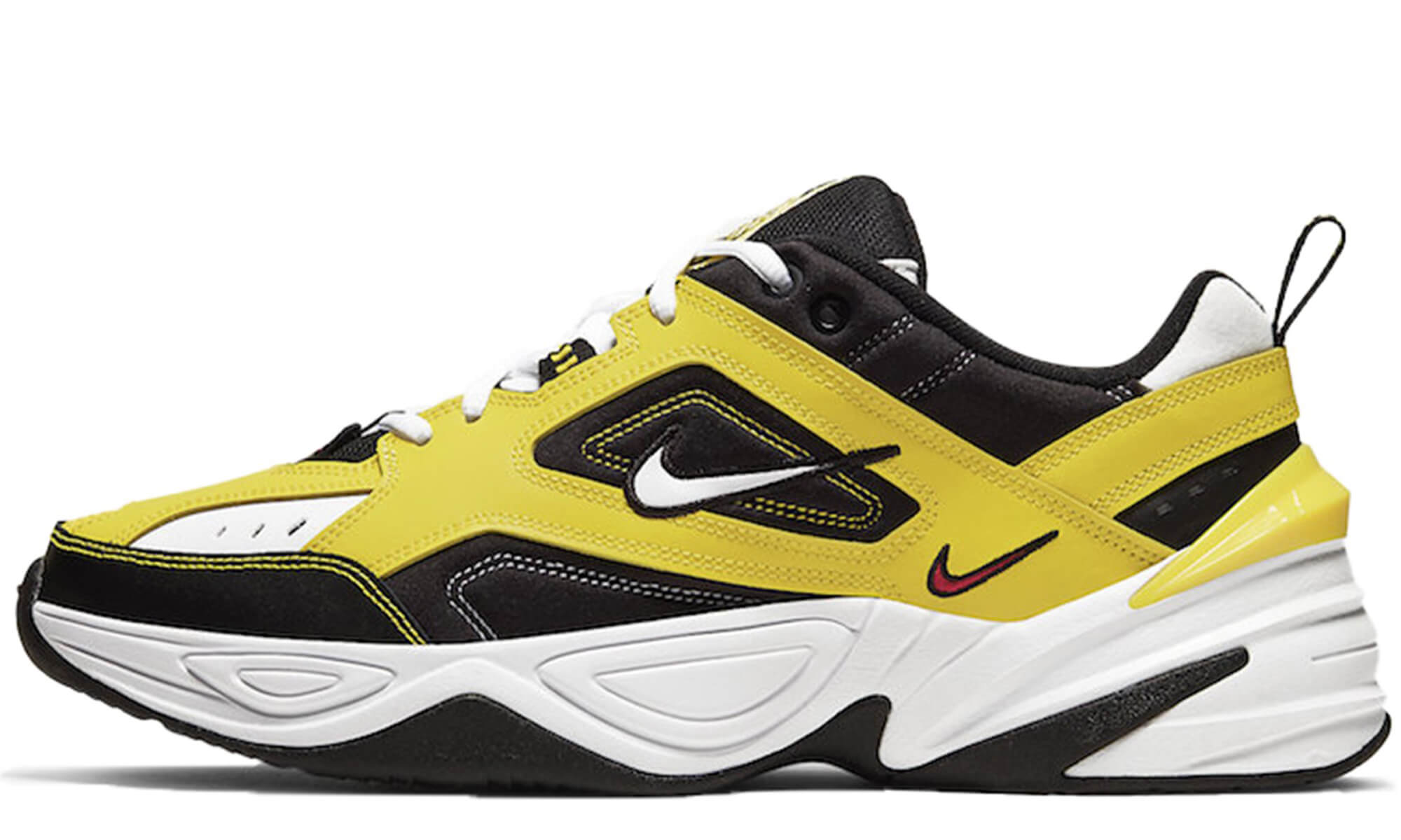 Nike m2k tekno store white yellow