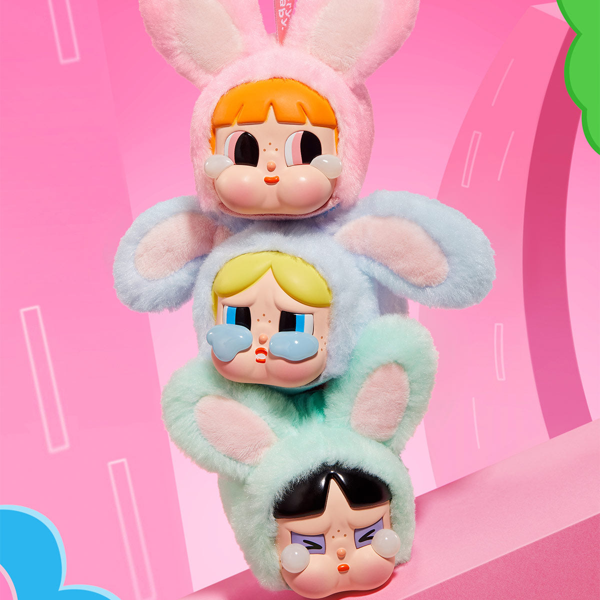 POP MART POWERPUFF GIRLS X CRYBABY KEYCHAIN
