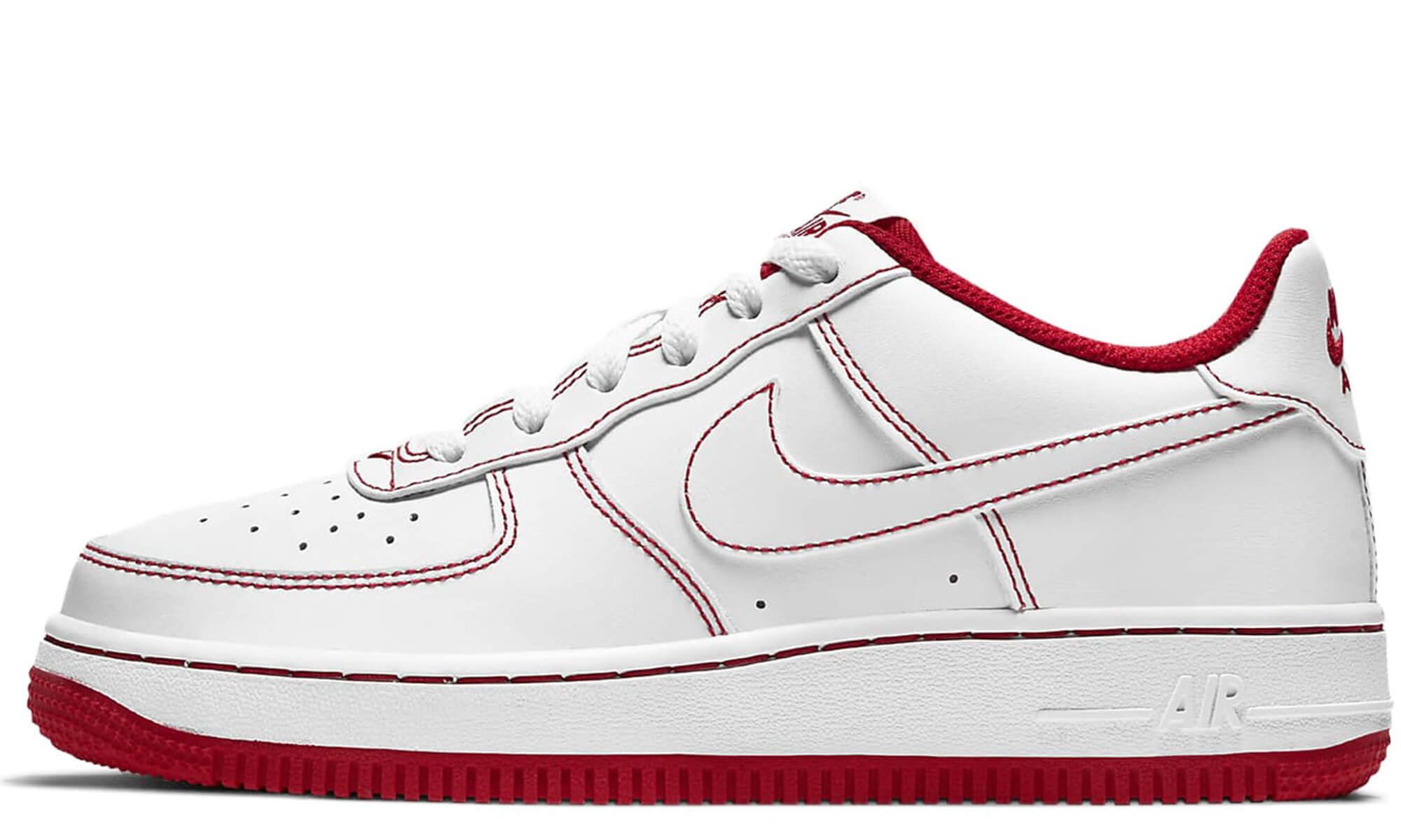 Air force 1 hot sale nike red white