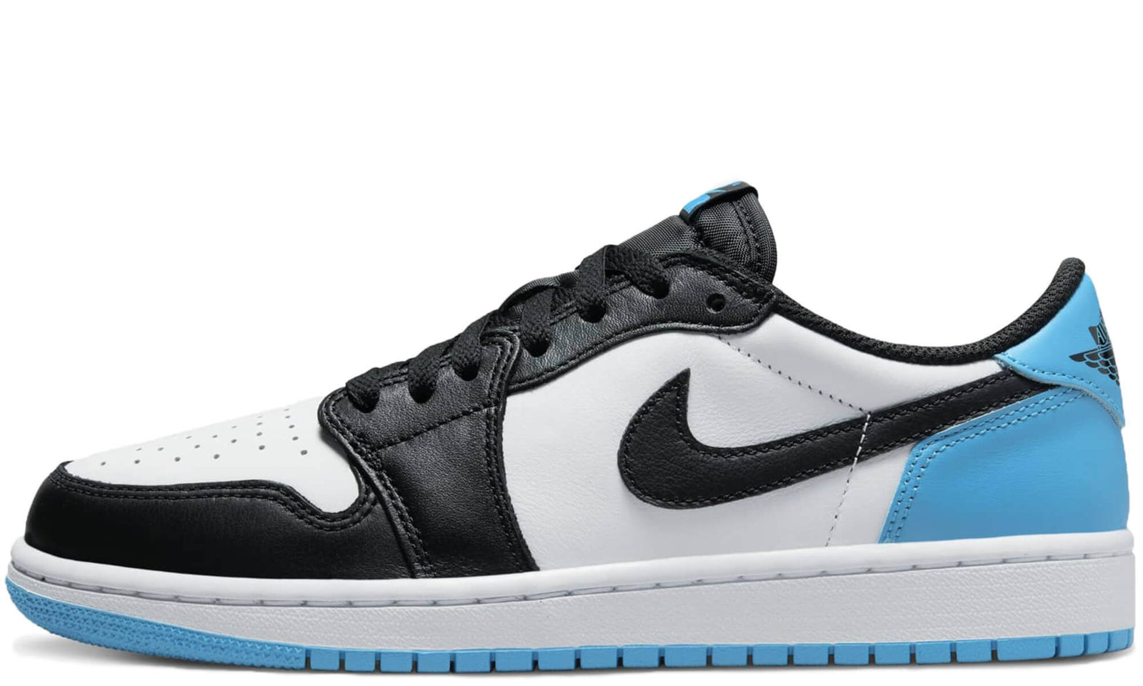 retro 1 low blue and white