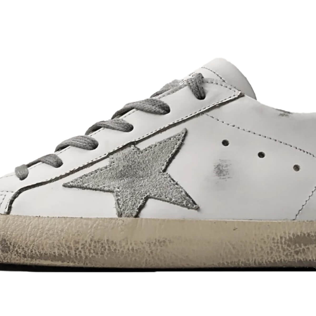 Golden Goose Super-Star 'White Ice Dark Grey' - Main Image