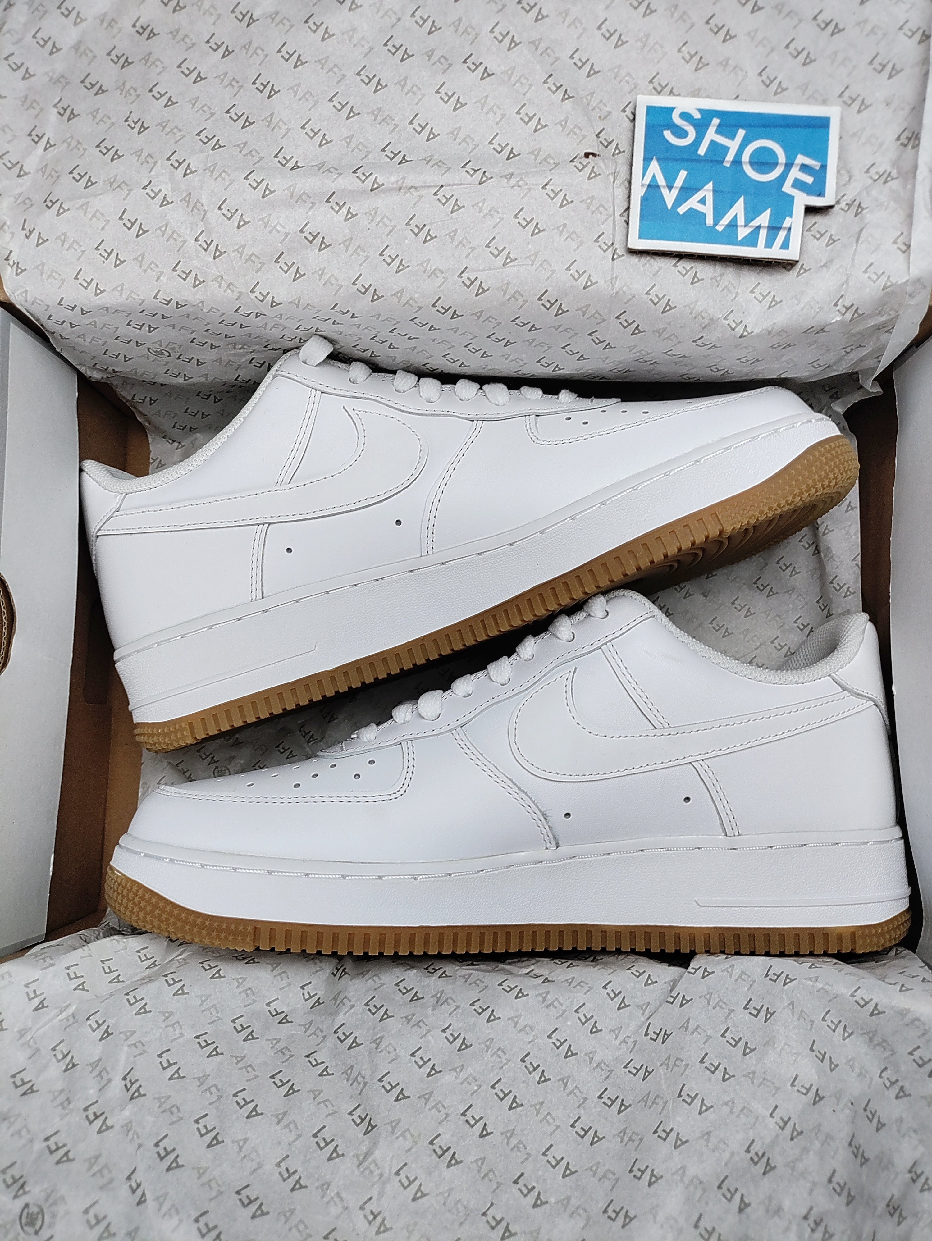 nike air force 1 gum white