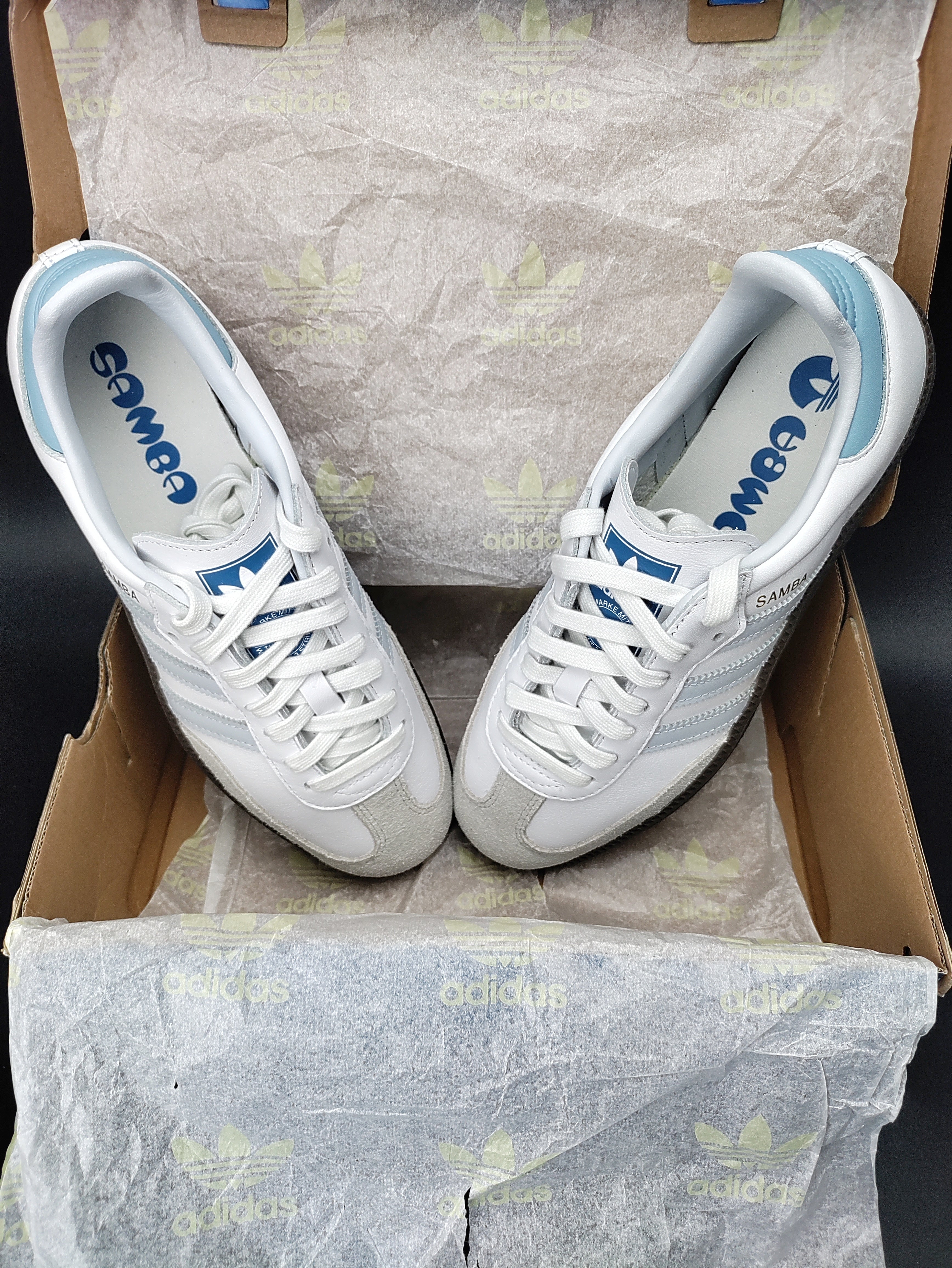adidas Samba OG 'White/Halo Blue'
