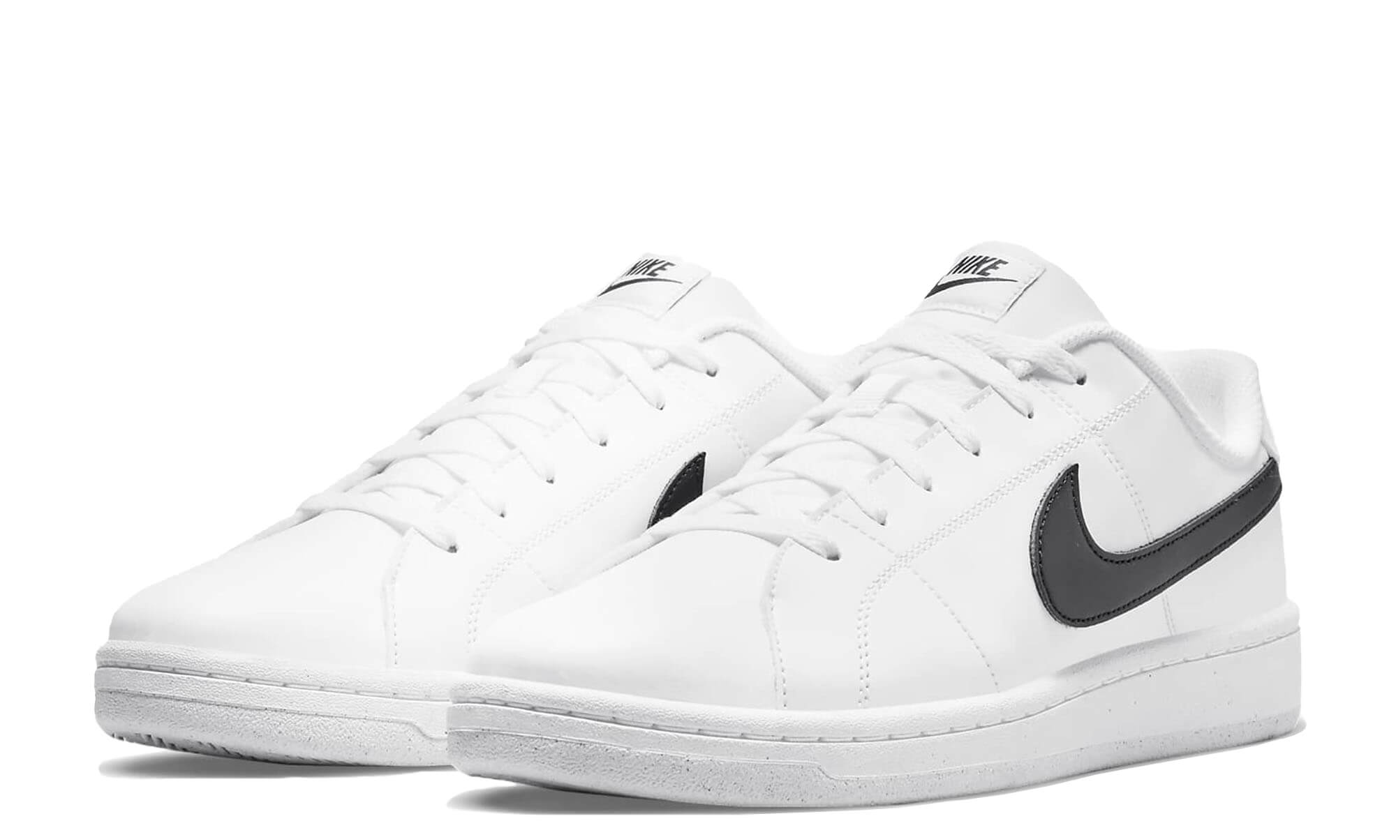 Nike court royale shop white with black swoosh