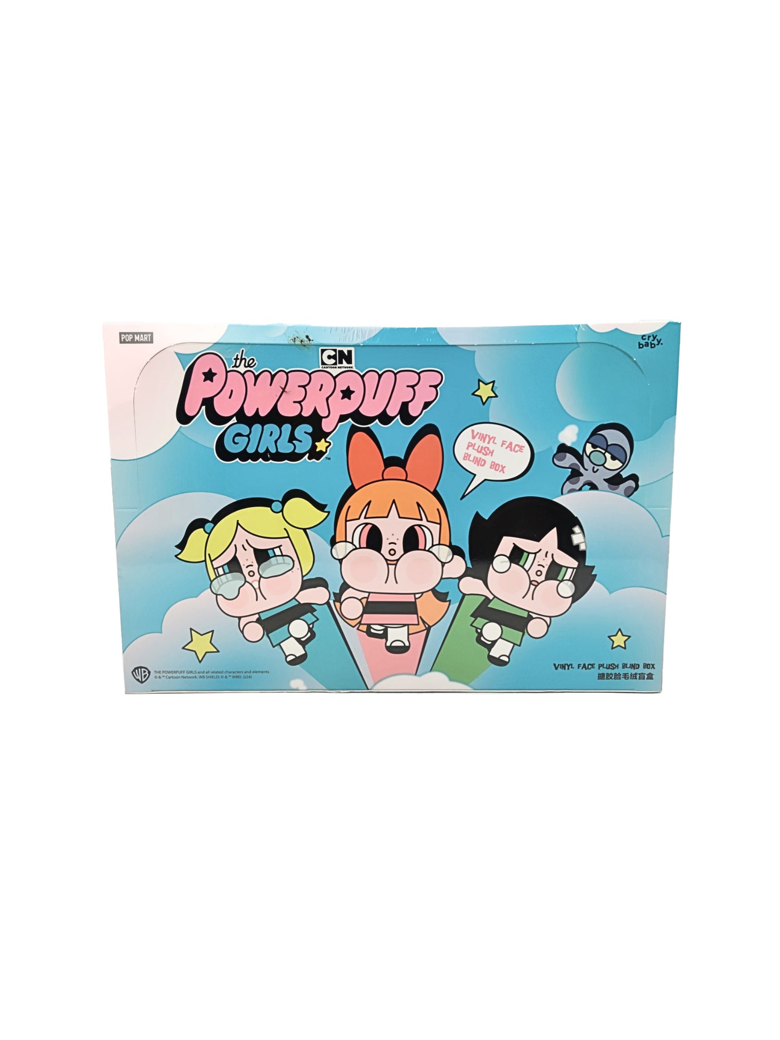 POWERPUFF GIRLS X CRYBABY - POP MART - VINYL FACE PLUSH BLIND BOX KEYCHAIN