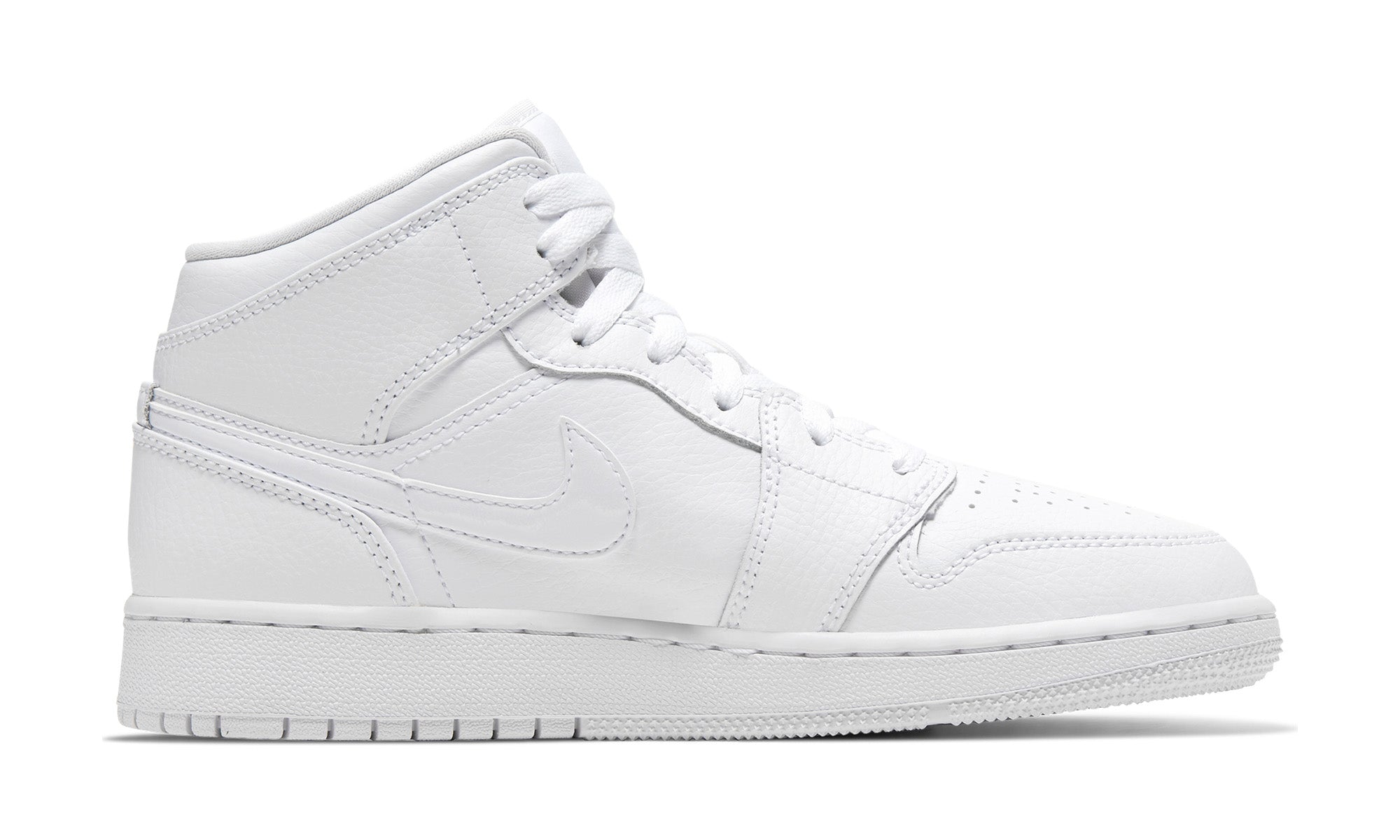 Air Jordan 1 Mid GS Triple White