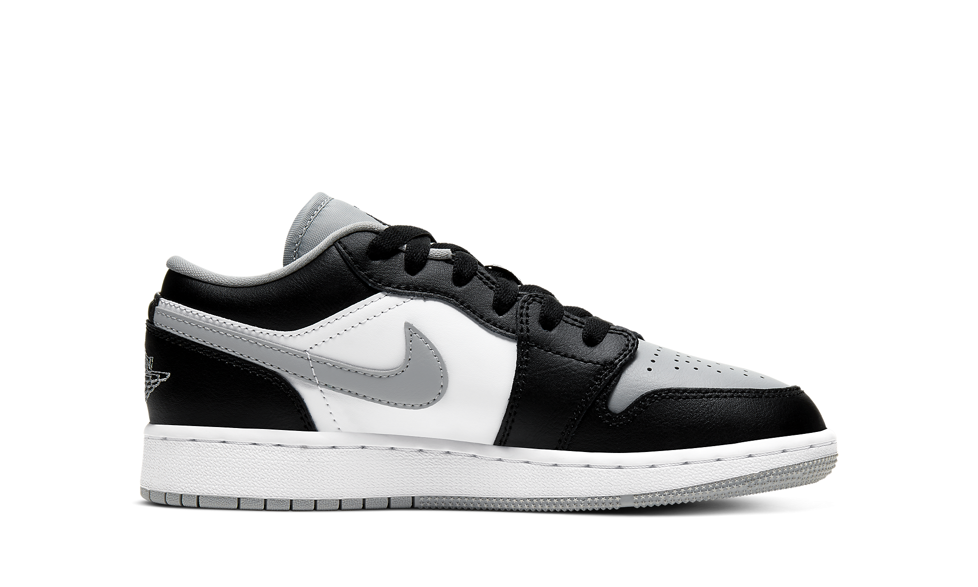 Air Jordan 1 Low (GS) 'Black/Light Smoke'