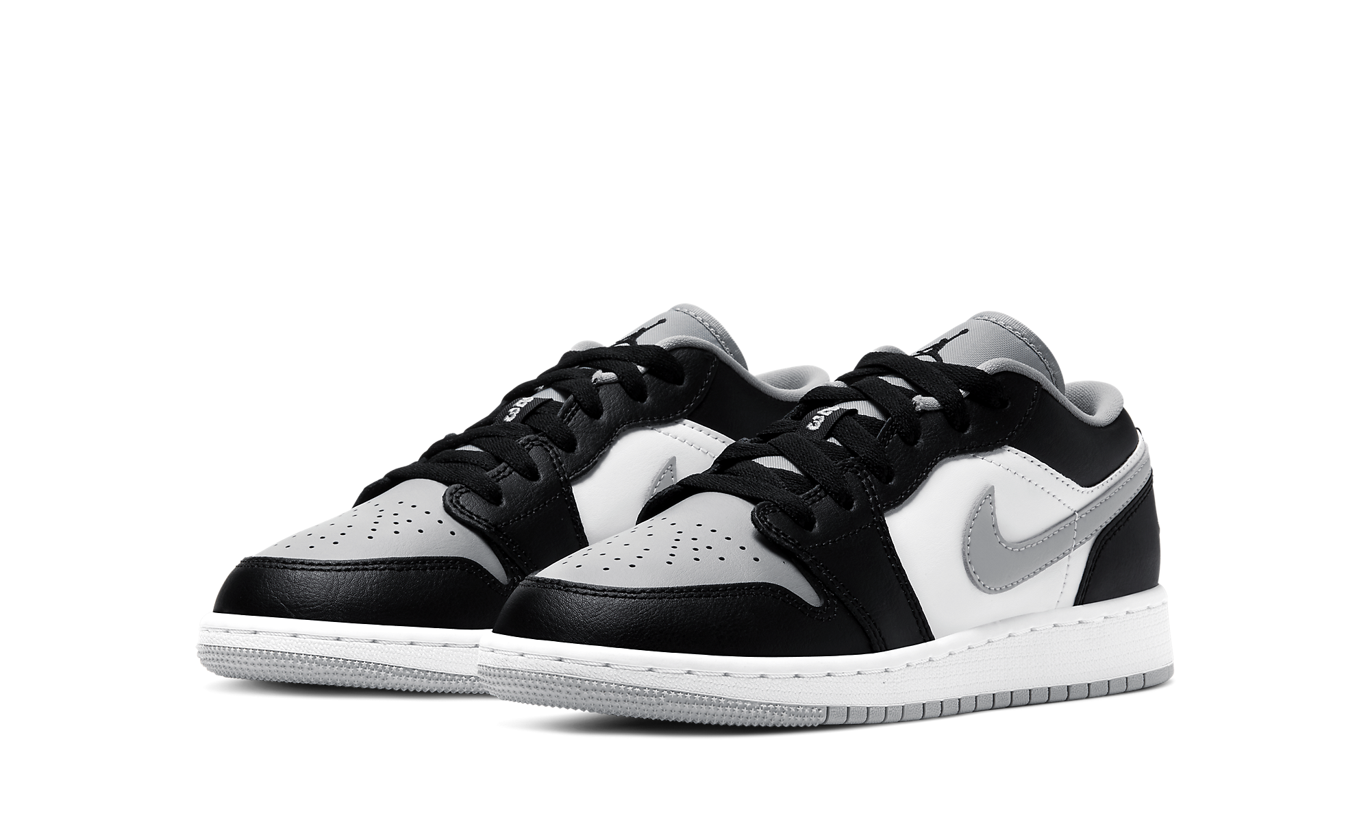 Air Jordan 1 Low (GS) 'Black/Light Smoke'