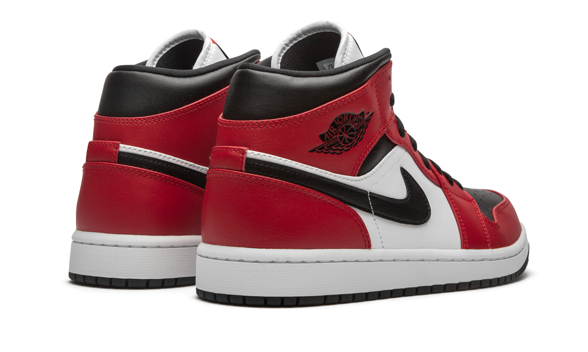 Air jordan 1 top mid chicago toe