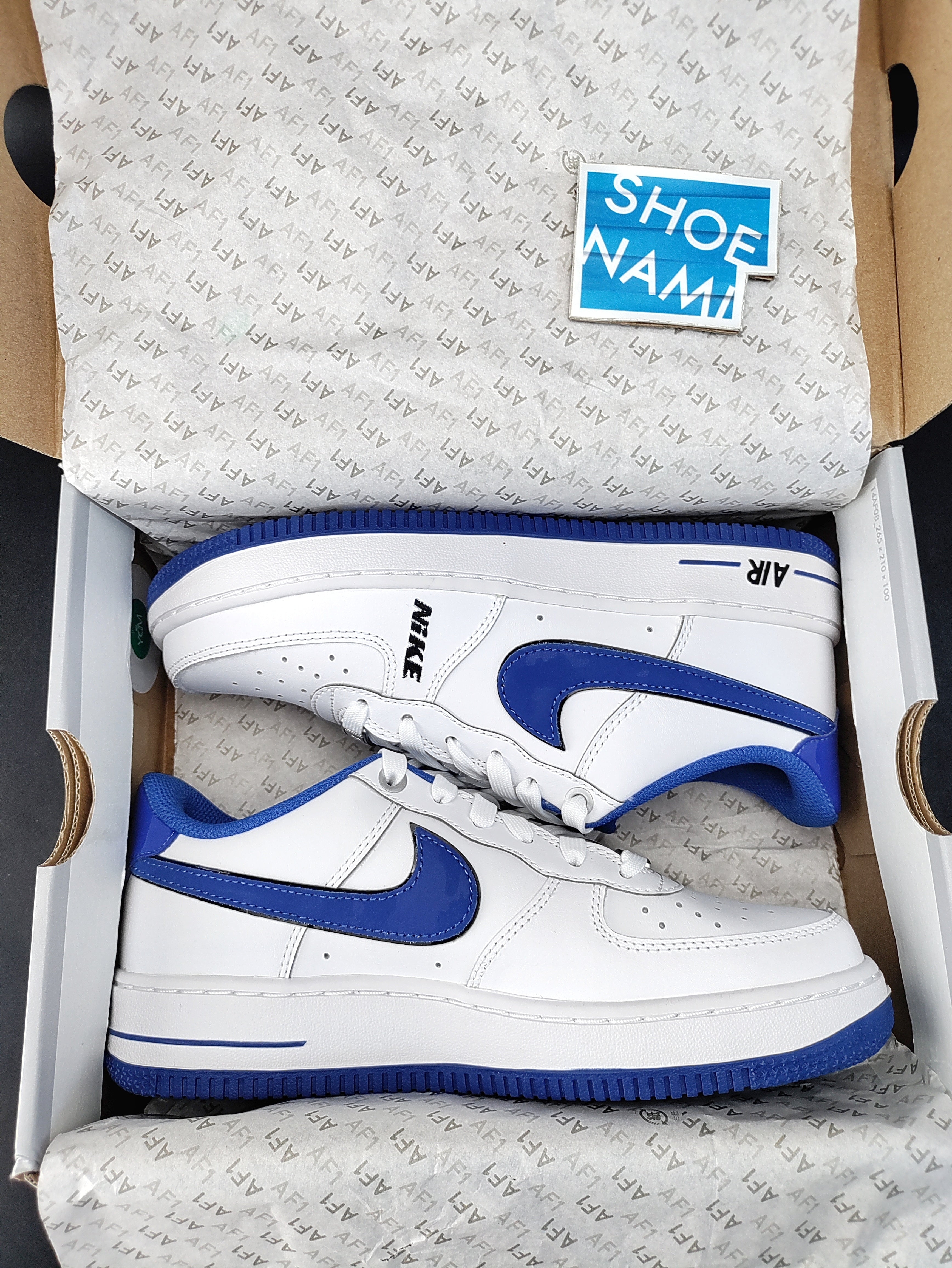 Nike Air Force 1 LV8 GS White Game Royal