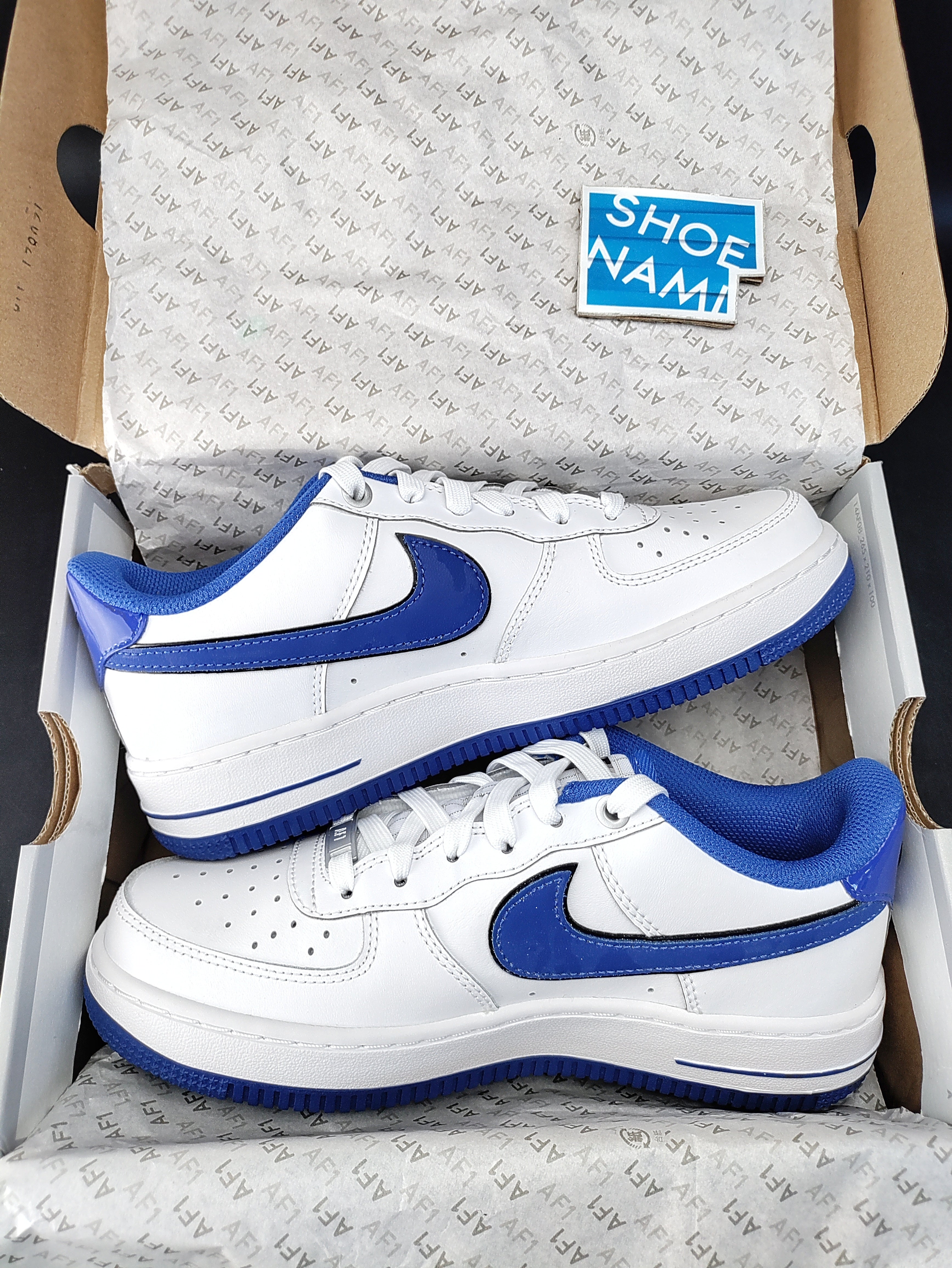 Nike Air Force 1 LV8 GS White Game Royal