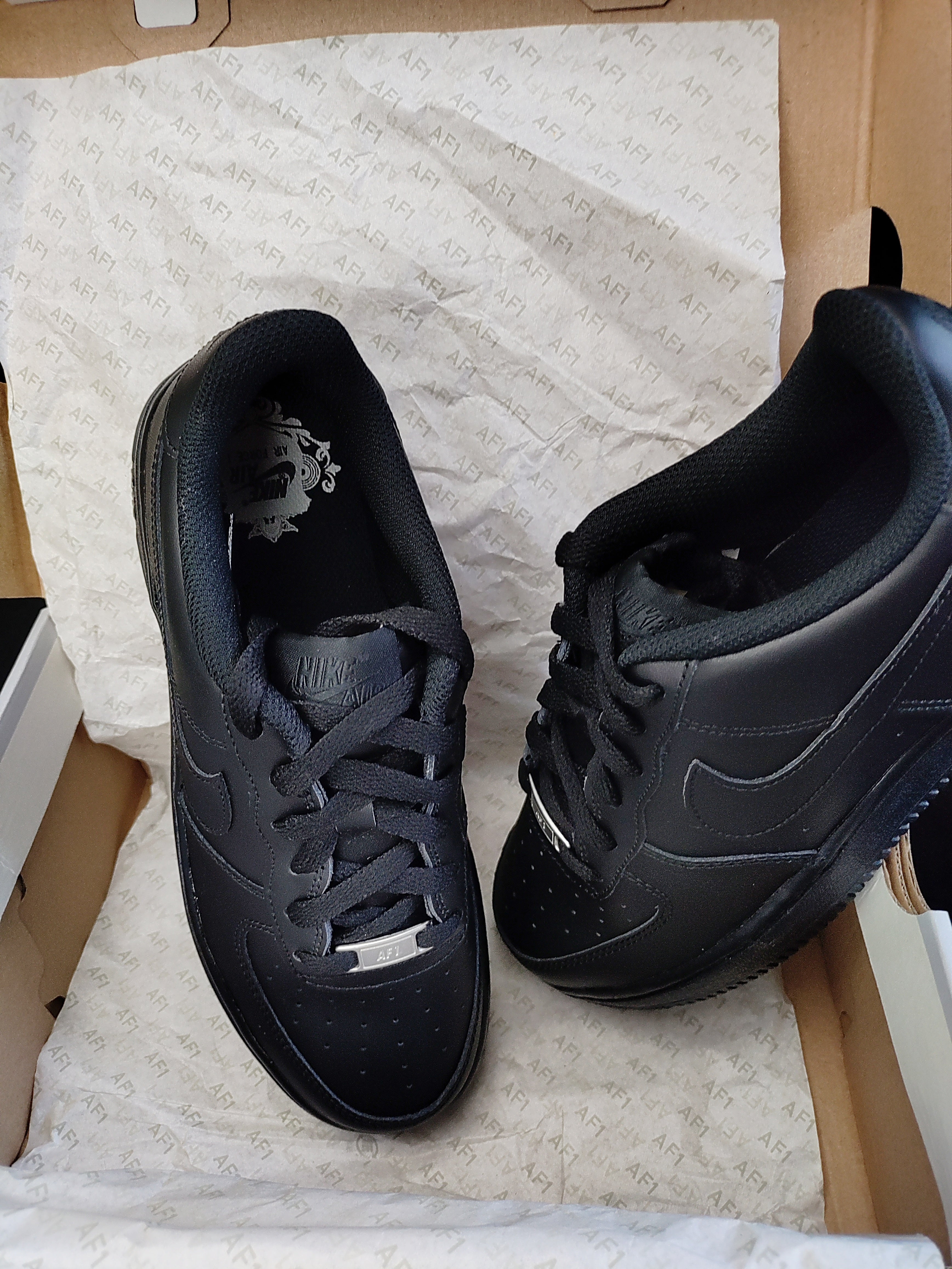 Nike Air Force 1 (GS) 'Triple Black'
