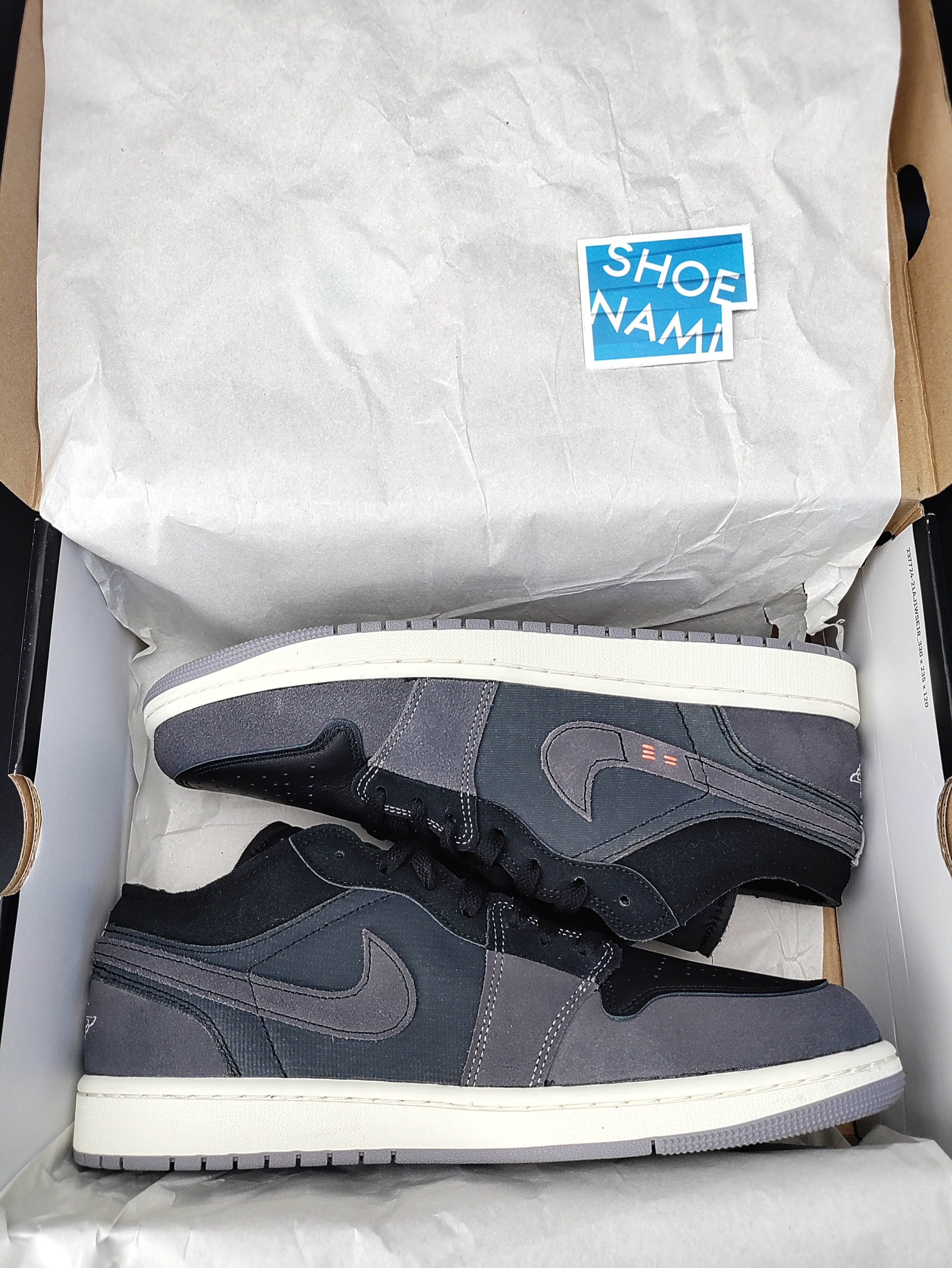 Air Jordan 1 Low SE Craft Inside Out Black