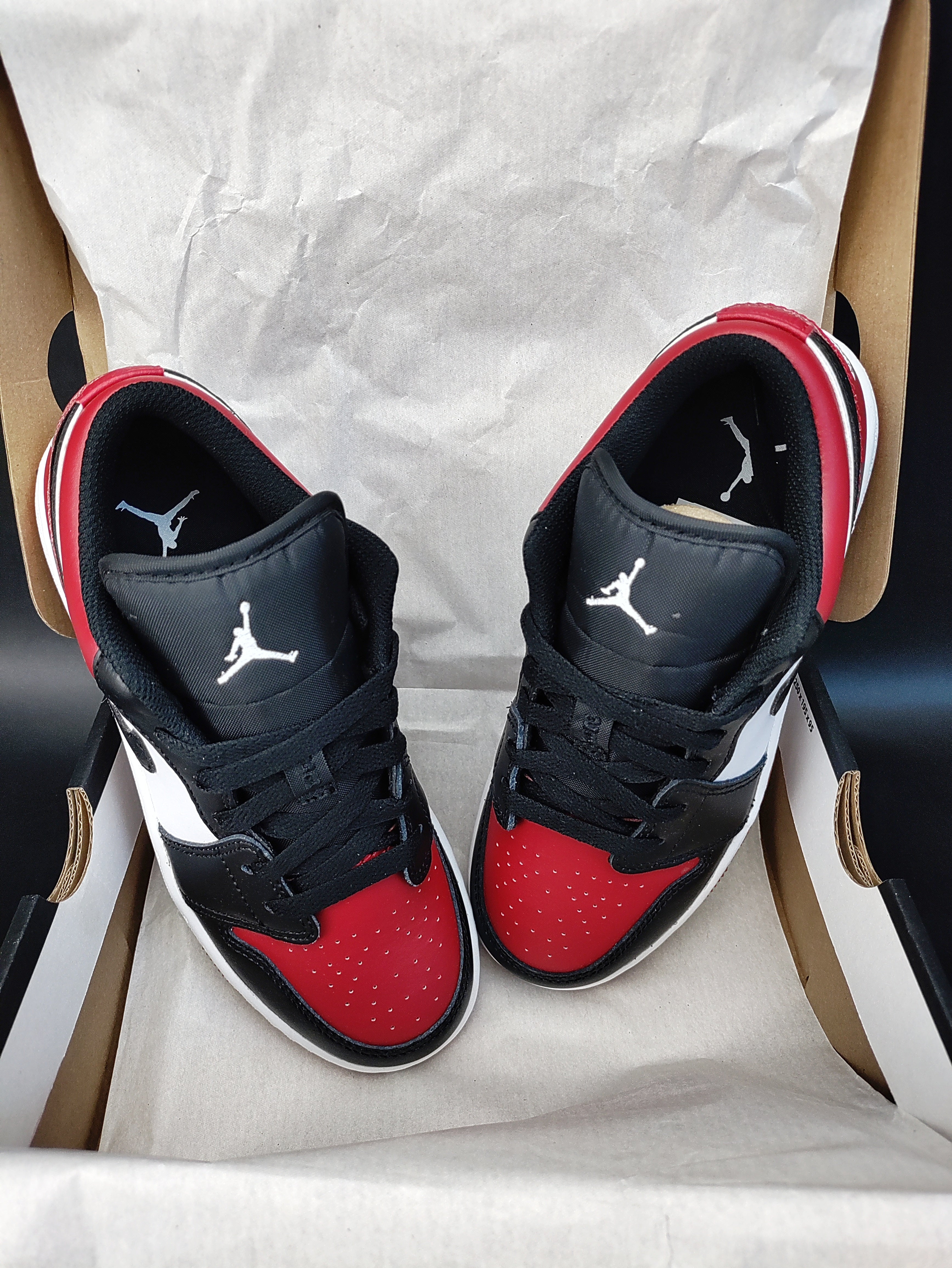 Air Jordan 1 Low (GS) 'Bred Toe'