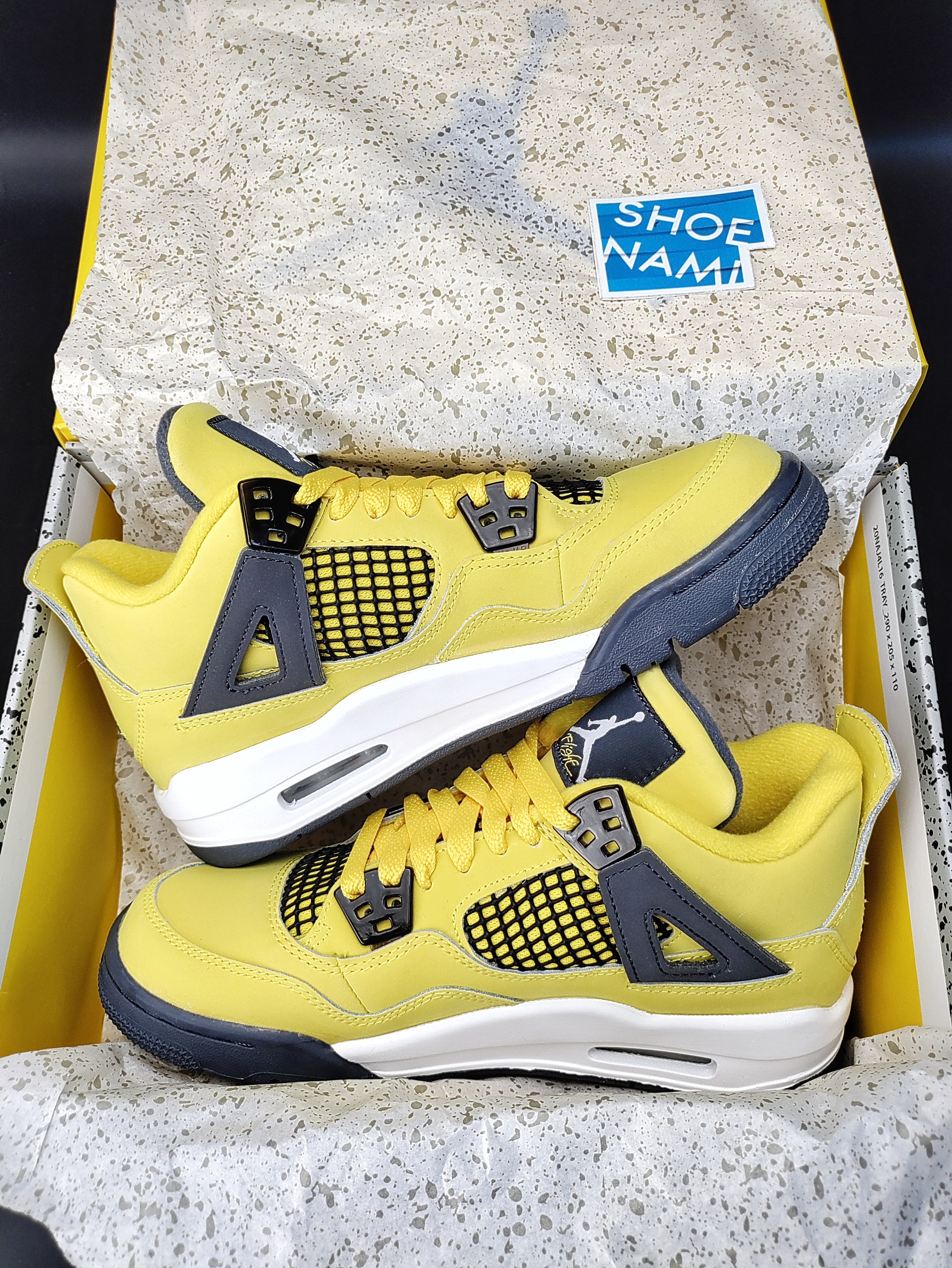 Jordan 4 retro outlet blue and yellow