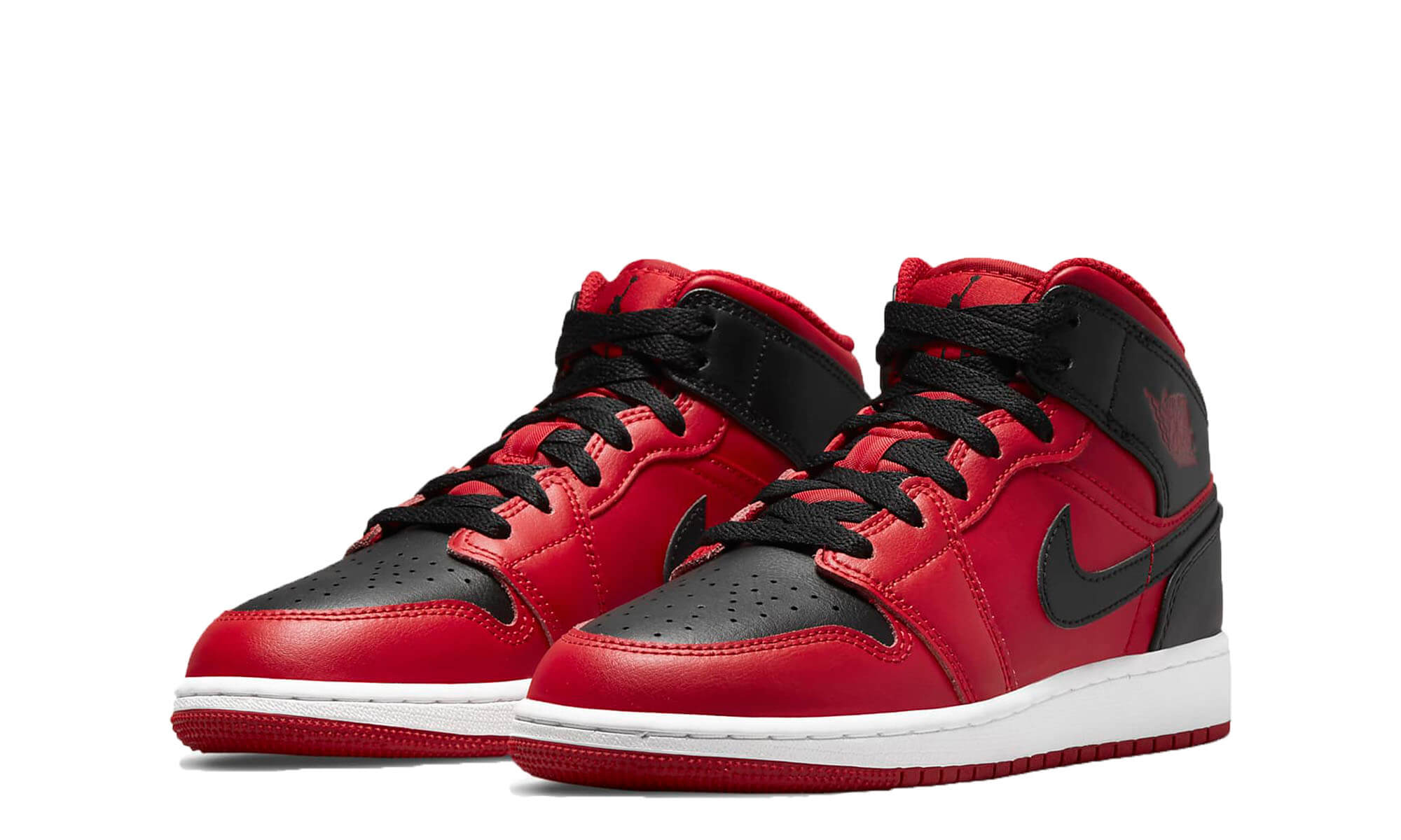 Air jordan 1 mid *bred toe* (gs) best sale