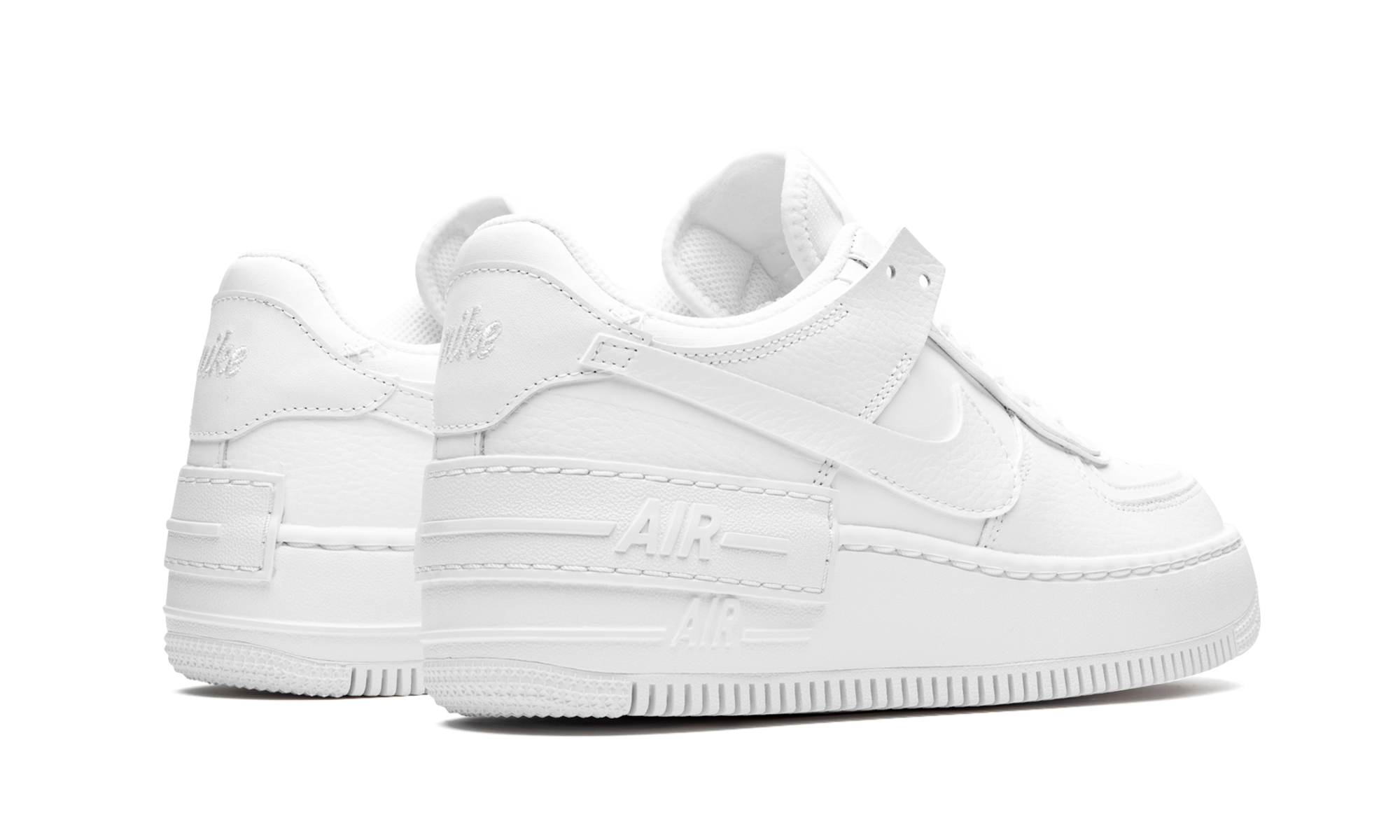 Air force 1 sales shadow triple white sneakers