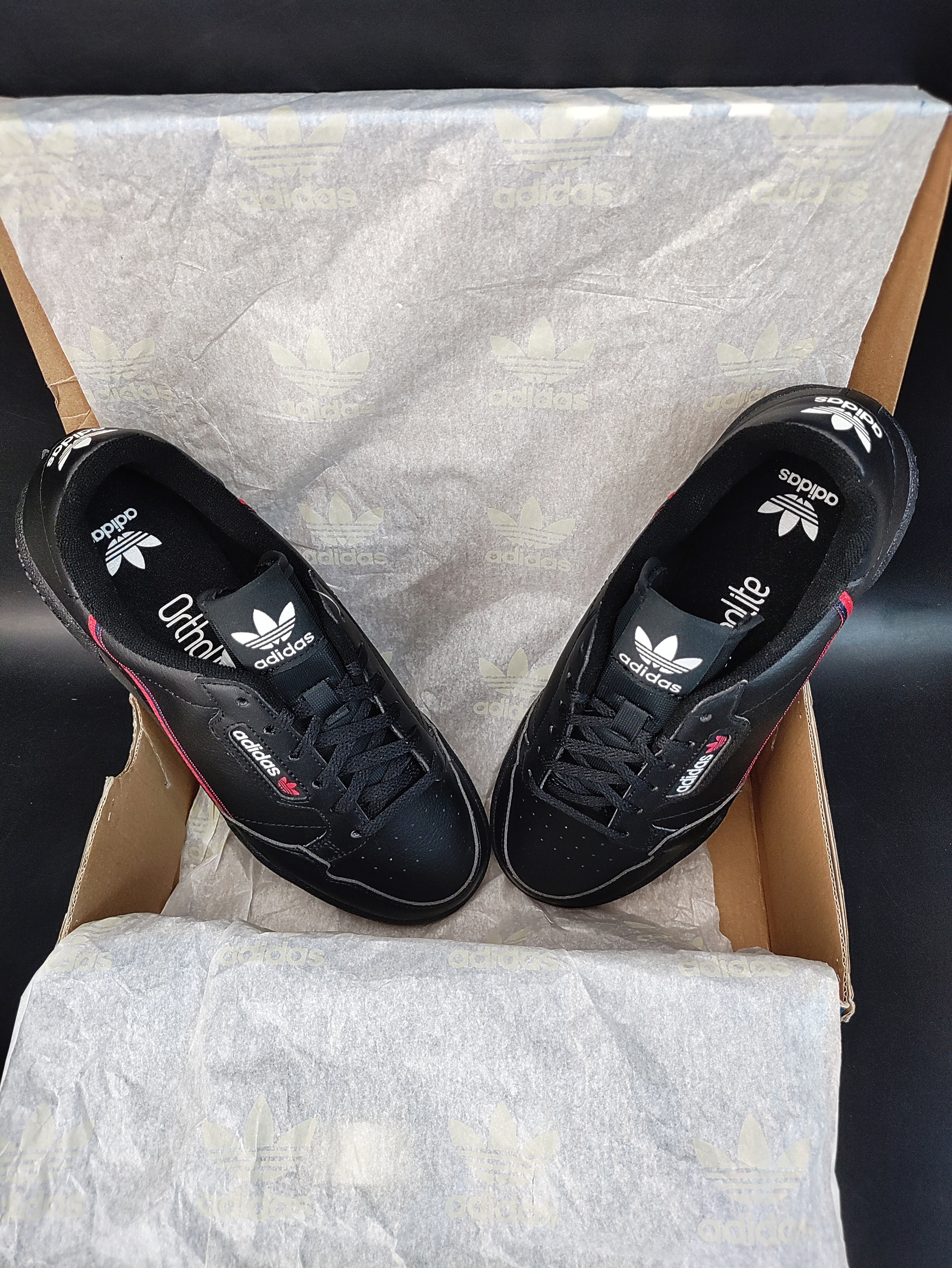 Adidas continental clearance 80 black