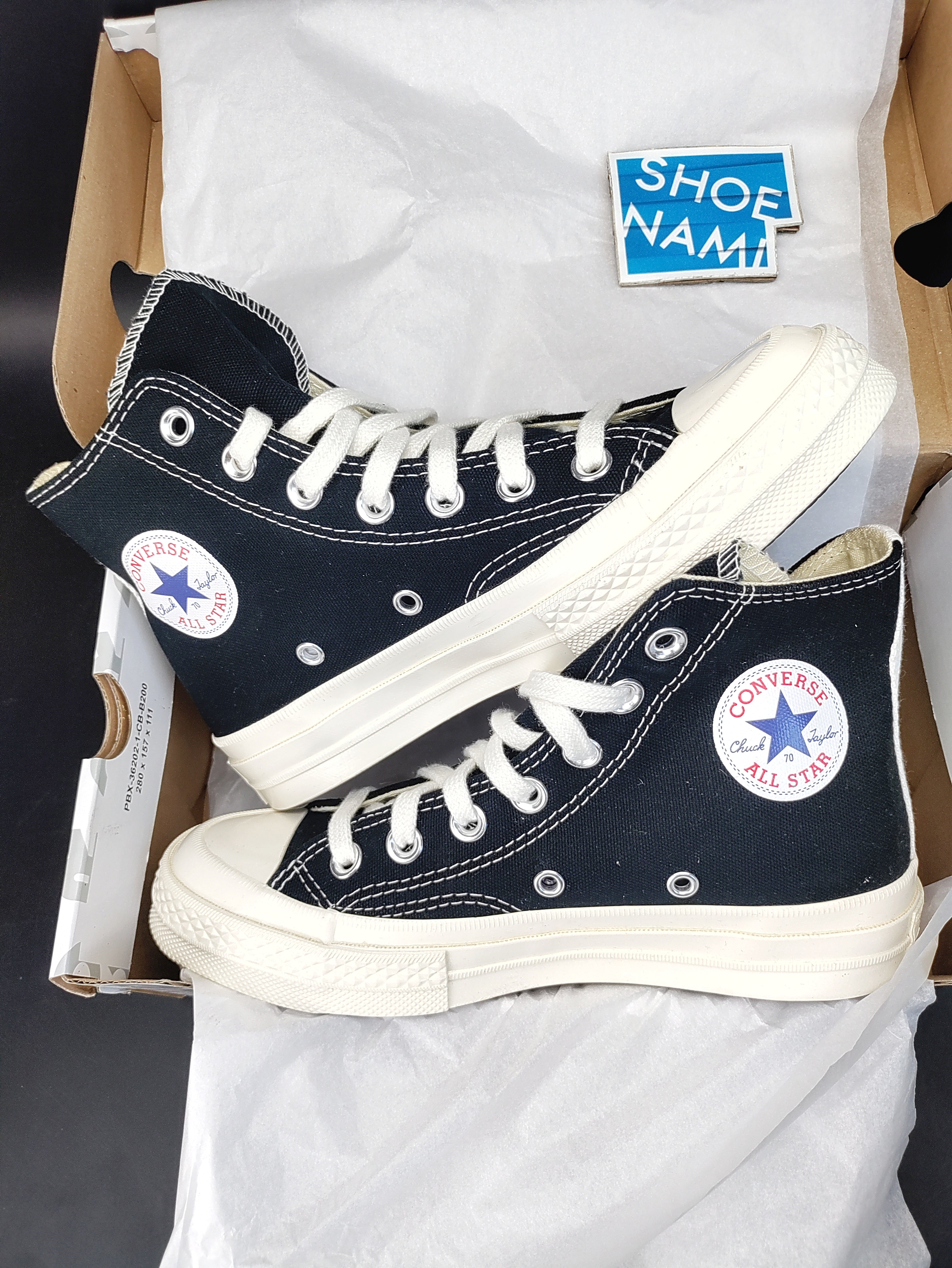 X Comme Des CDG Play Chuck Taylor 'High-Top Black'