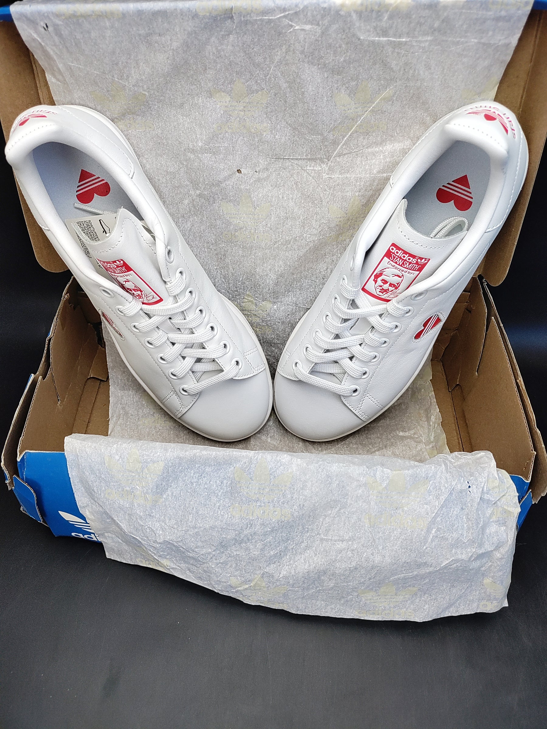adidas stan smith heart red