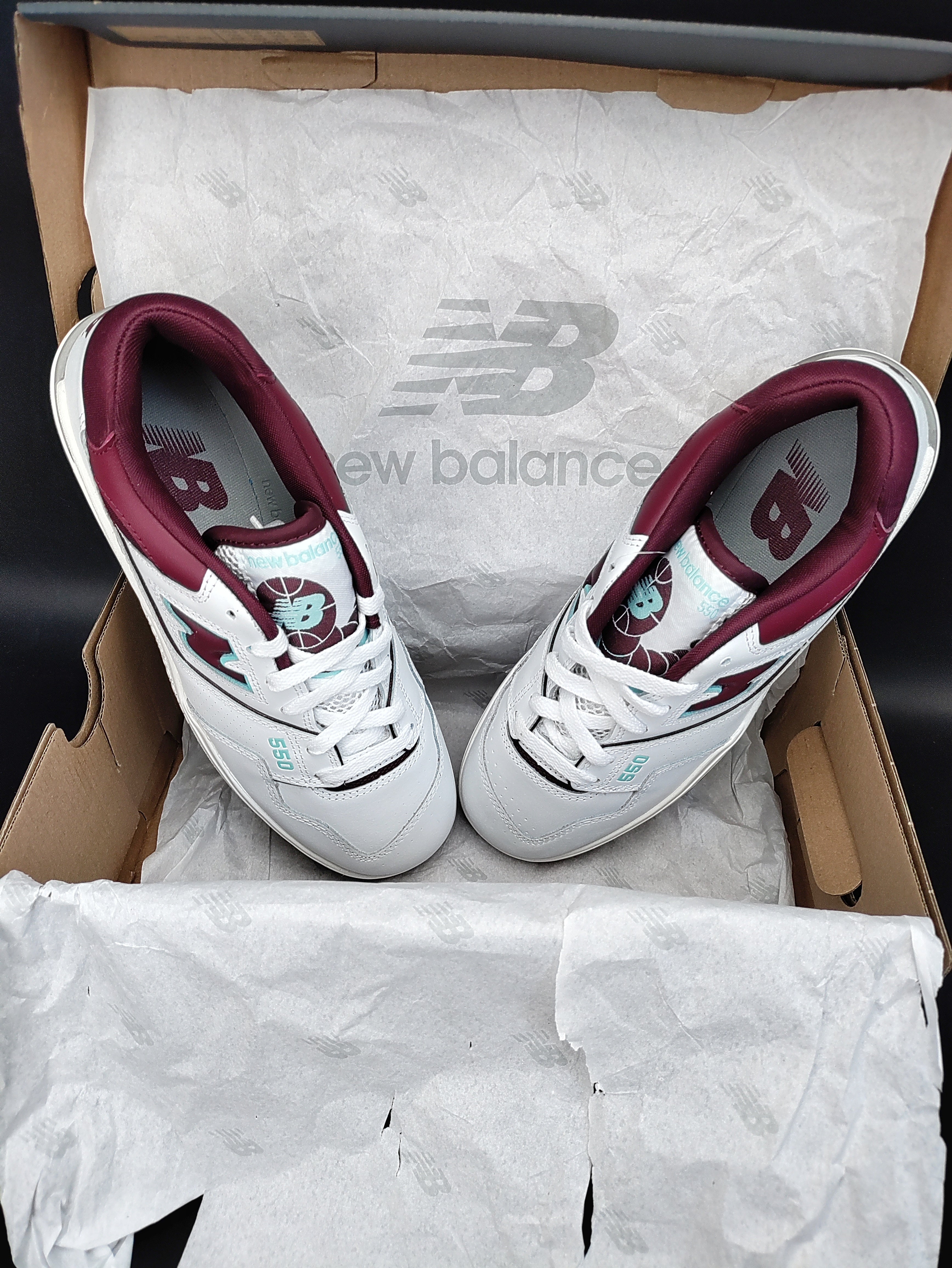 New Balance 550 - Burgundy & Turquoise/Cyan : r/Sneakers