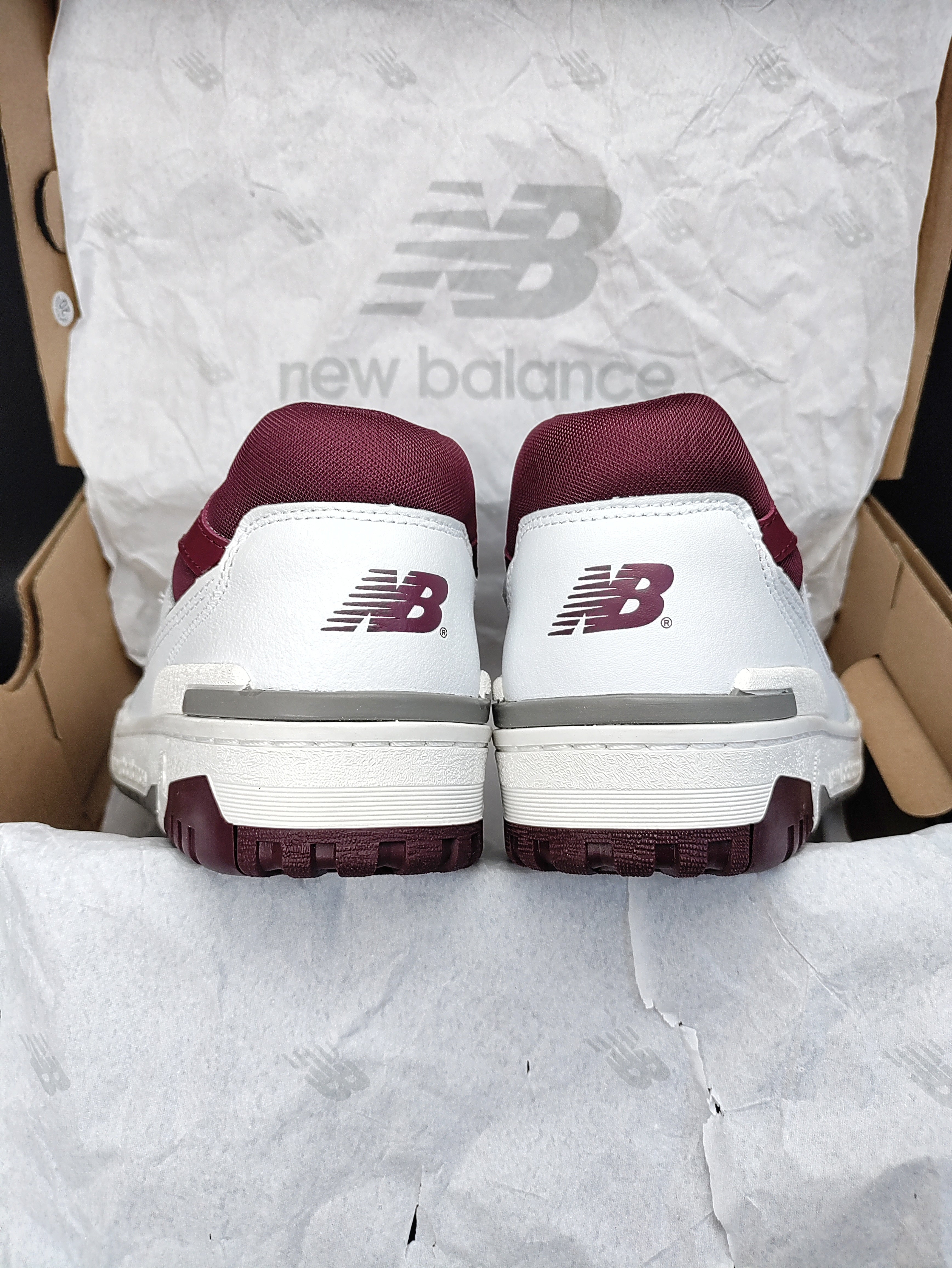New Size 10 Men New Balance 550 Burgundy/Turquoise/Ivory BB550WBG Sneakers