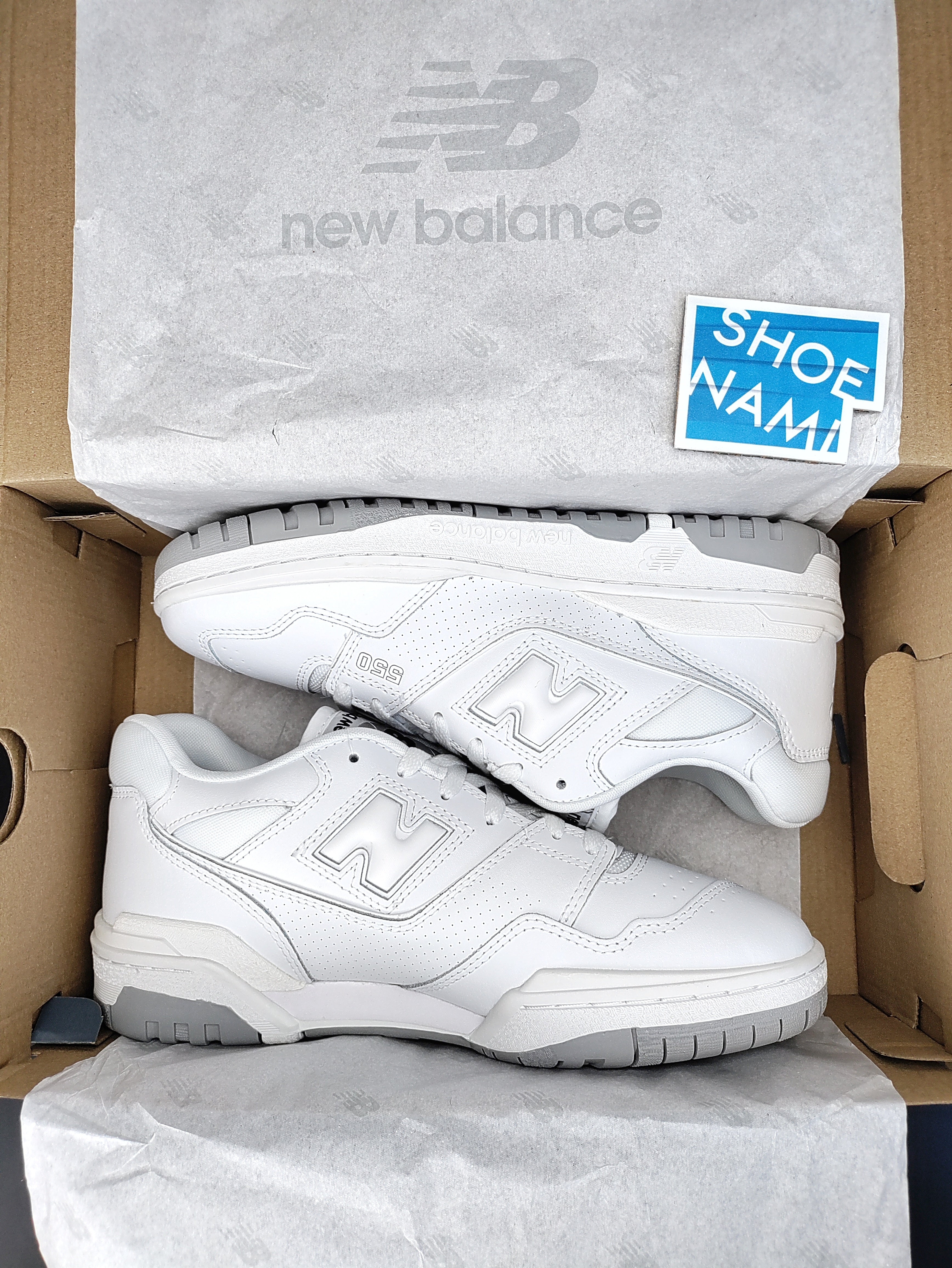 Grey white hot sale new balance