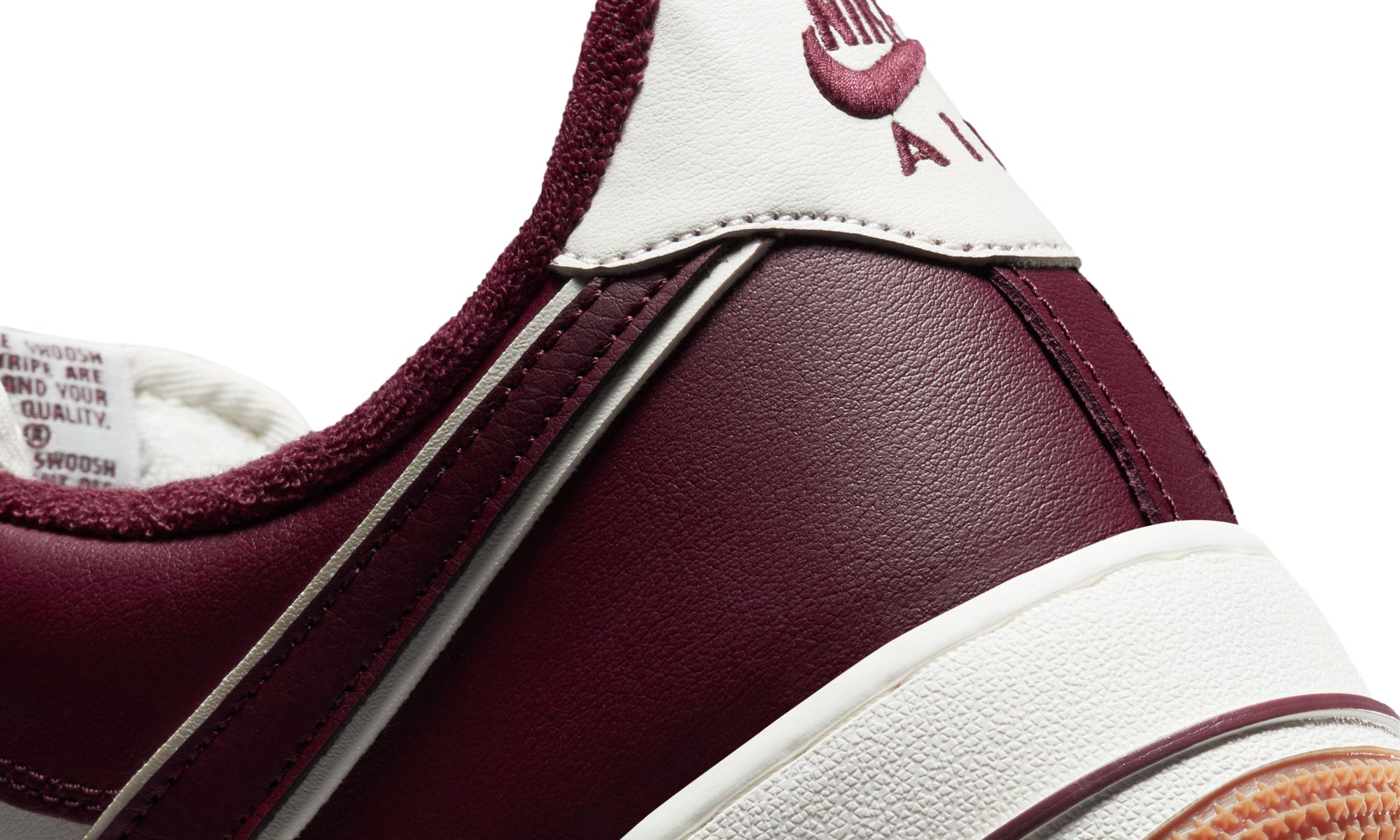 Burgundy air clearance force ones womens