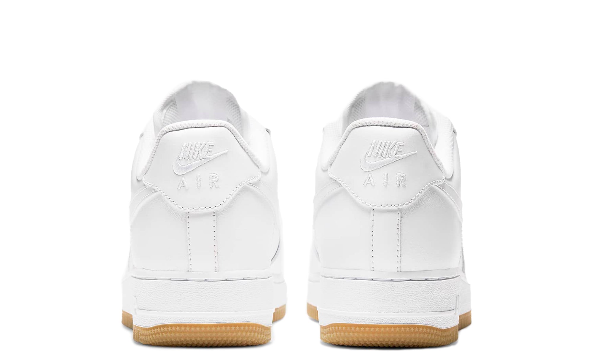 Nike air force shop 1 white gum sole