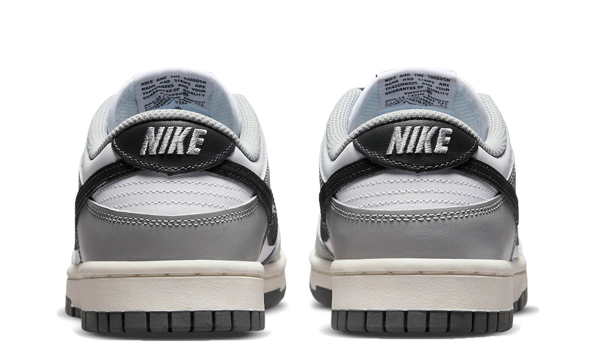 nike dunks white and grey