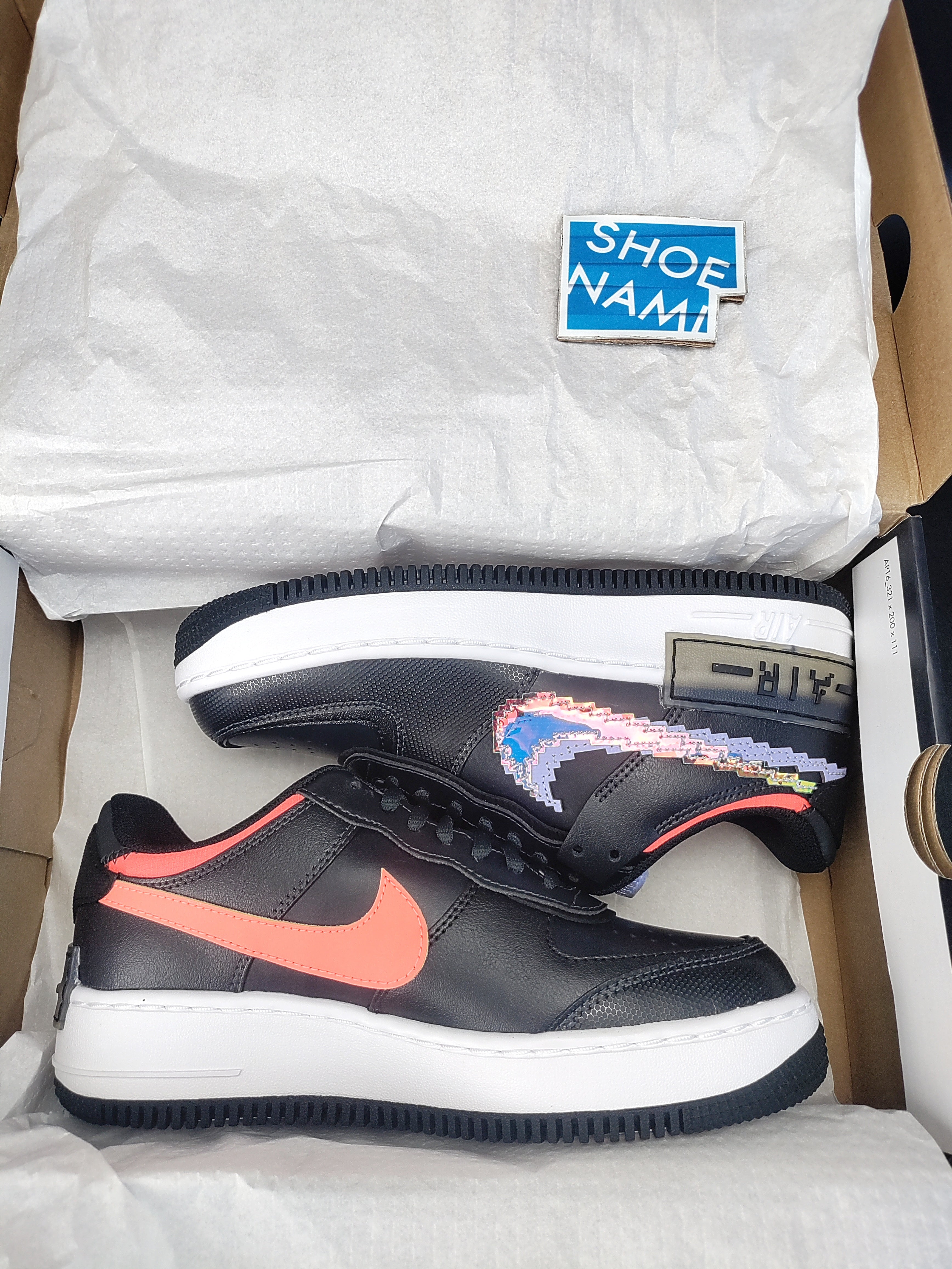 Nike Air Force 1 Shadow SE 8 Bit Black