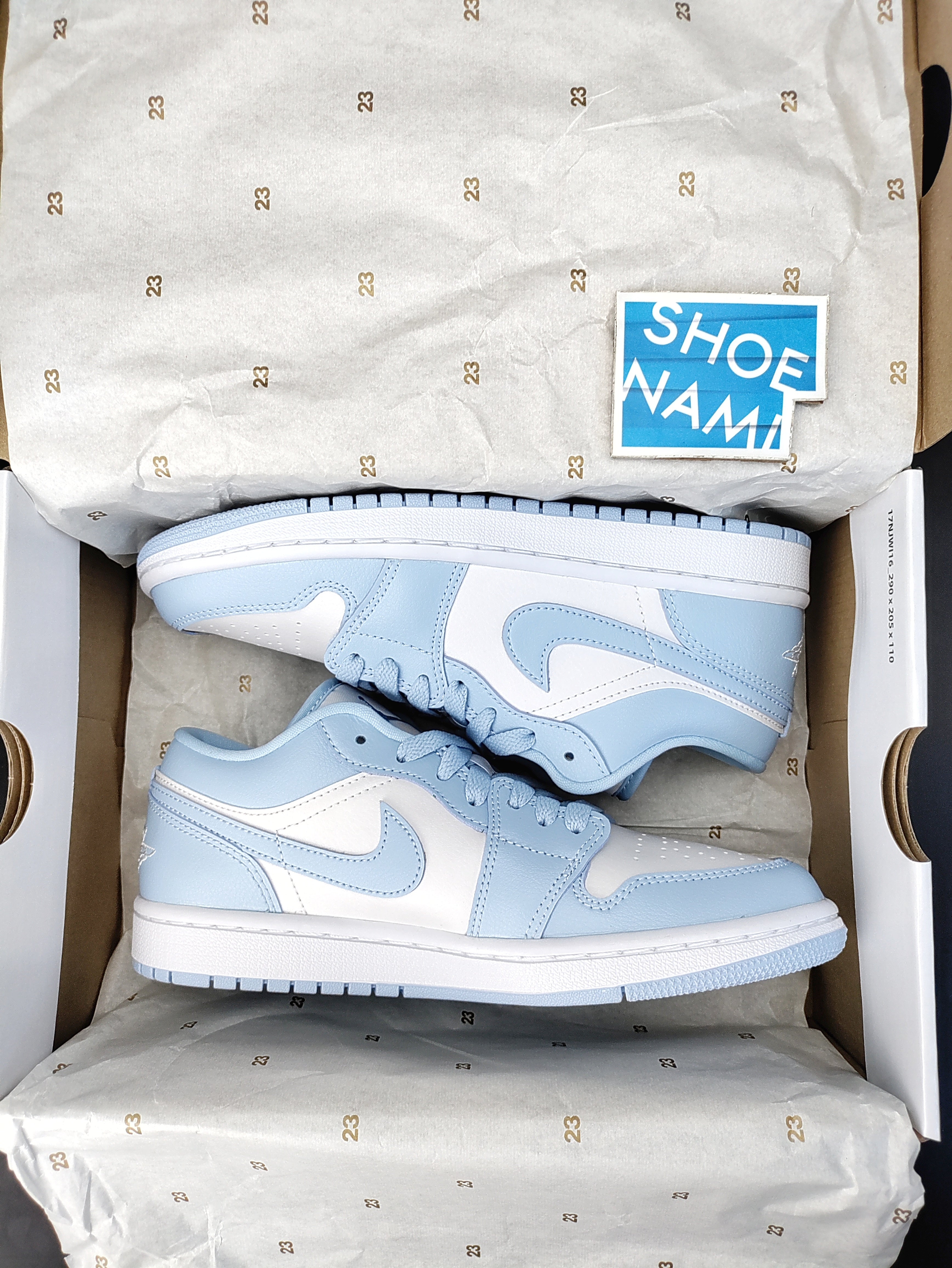 Baby blue and white best sale jordans 9