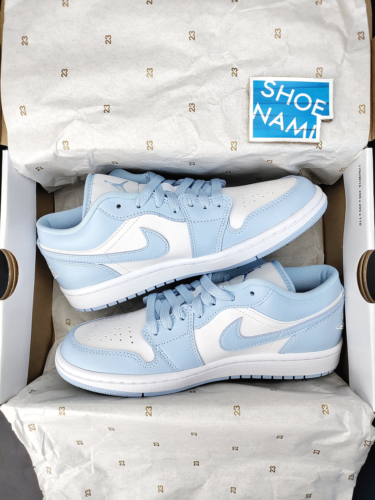 jordans 1 low blue and white